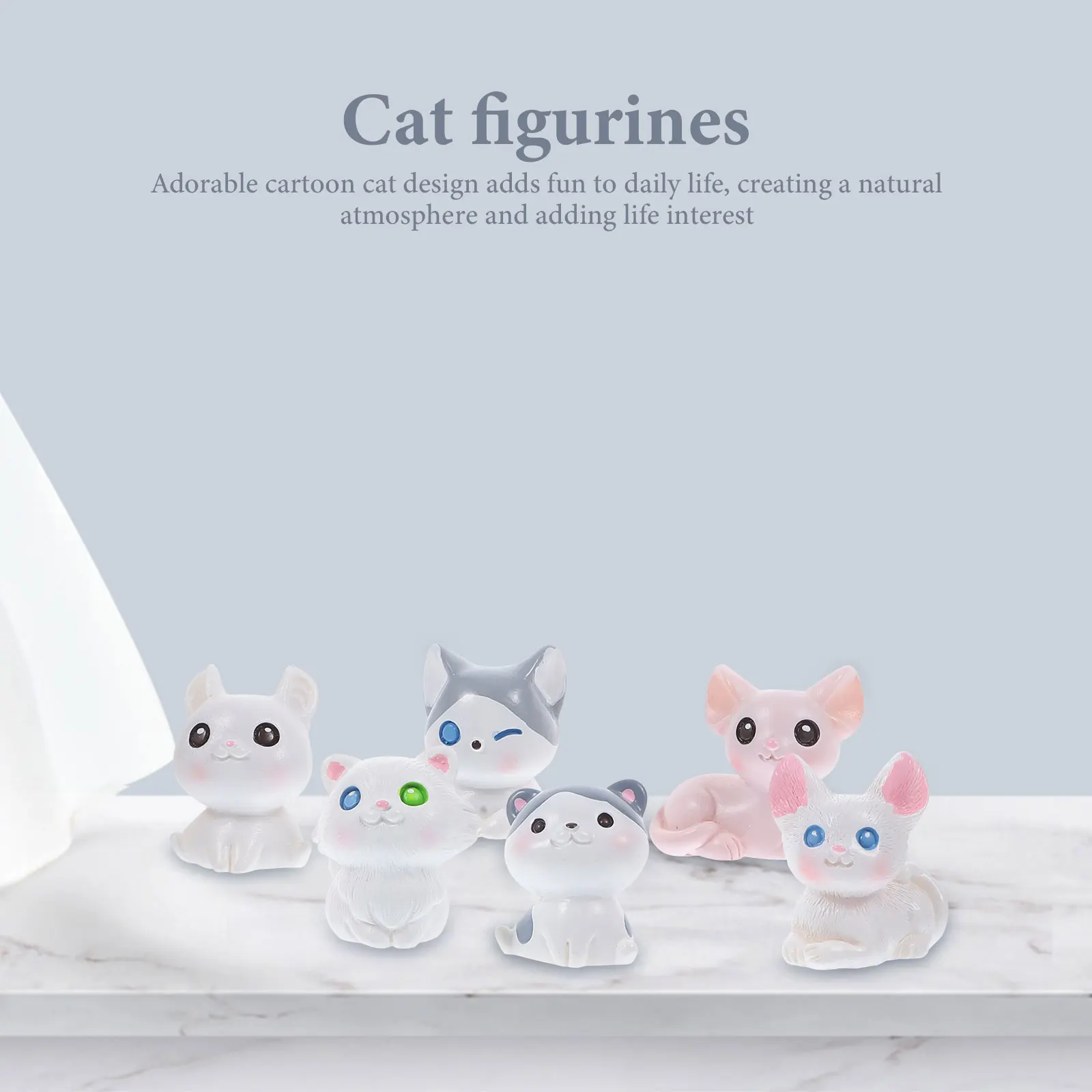 12 Pcs Cat Figurines Cartoon Kitten Statue Small Animal naments Animal Miniatures Resin Decor Desktop Garden Cake
12 Pcs Cat Figurines Cartoon Kitten Statue Small Animal naments Animal Miniatures Resin Decor Desktop Garden Cake