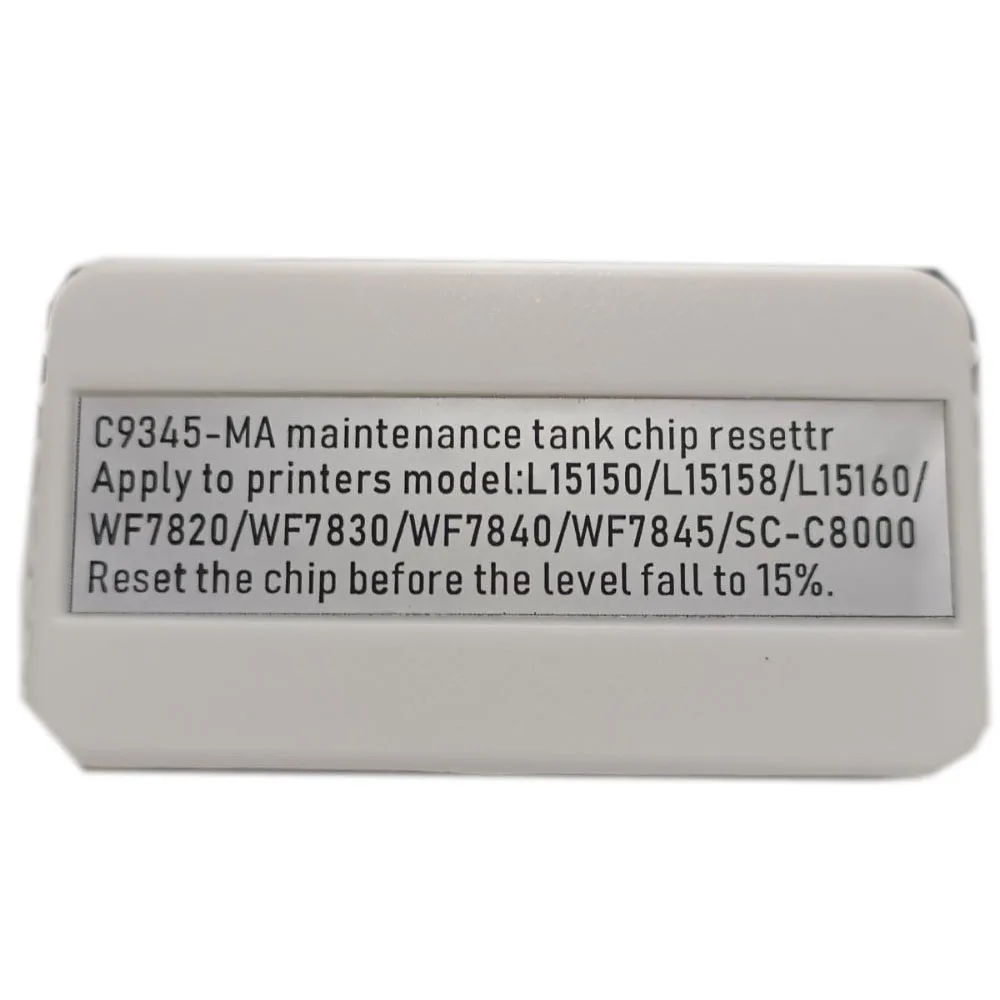 C9345 Maintenance Resetter For Epson L15150 L15160 L15158 L15168 ET-8550 ET-8500 ET16150 16600 16650 Printer
C9345 Maintenance Resetter For Epson L15150 L15160 L15158 L15168 ET-8550 ET-8500 ET16150 16600 16650 Printer
