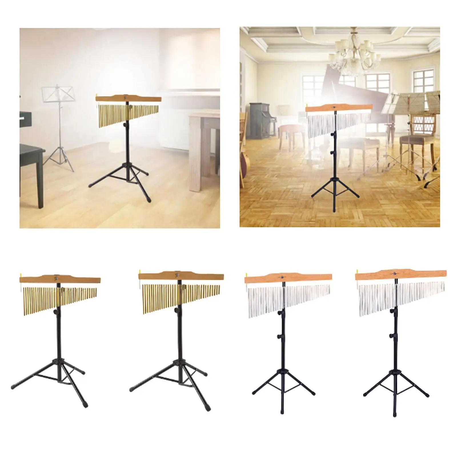 Bar Chime Single Row with Height Adjustable Stand Portable Percussion Instrument Wind Chime for Children Kids Professionals
Bar Chime Single Row with Height Adjustable Stand Portable Percussion Instrument Wind Chime for Children Kids Professionals