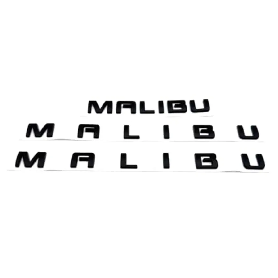 3X 16-23 Malibu Door and Trunk Letter Emblem Badge Nameplate Logo Replacement for Malibu Matte Black
3X 16-23 Malibu Door and Trunk Letter Emblem Badge Nameplate Logo Replacement for Malibu Matte Black