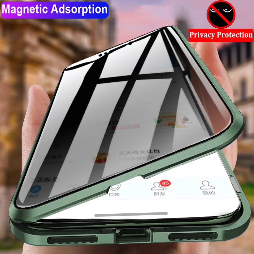 Magnetic Privacy Glass Case For iPhone 12 13 14 15 16 Pro Max Anti-Spy 360° Protective Phone Cases For iPhone 15 16 Clear Cover
Magnetic Privacy Glass Case For iPhone 12 13 14 15 16 Pro Max Anti-Spy 360° Protective Phone Cases For iPhone 15 16 Clear Cover
