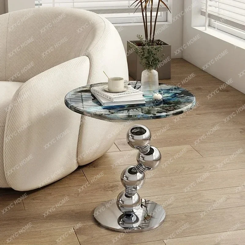 06.-Consciousness Minimalist marble edge table Modern high art small round coffee table
06.-Consciousness Minimalist marble edge table Modern high art small round coffee table