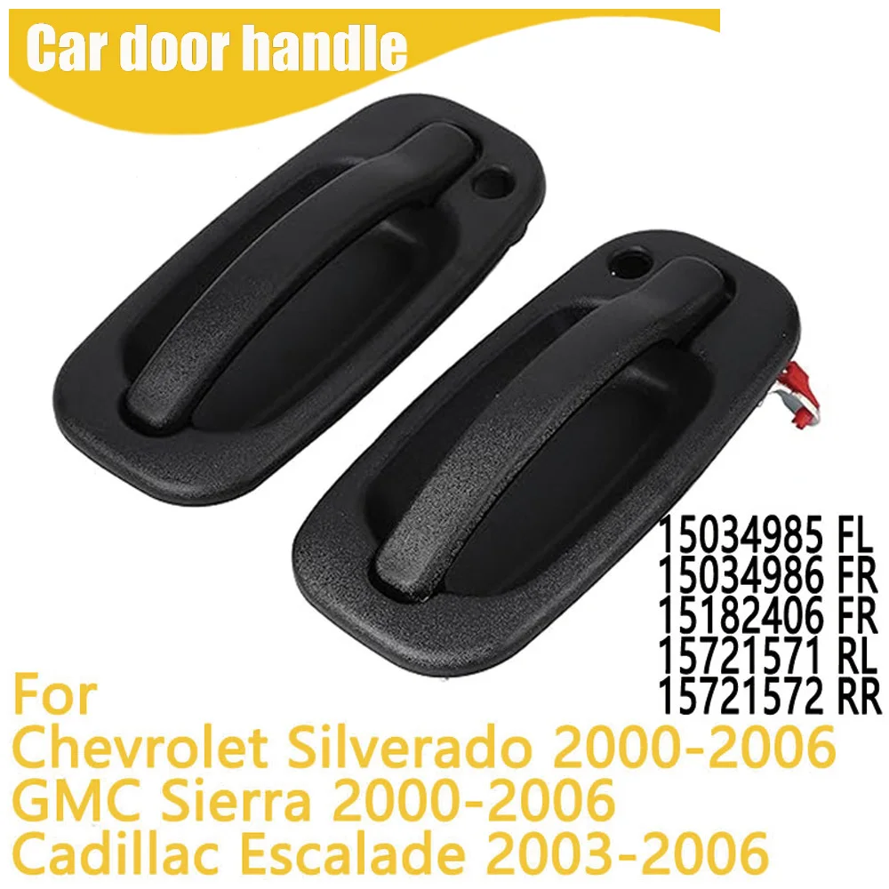 Black Exterior Handle For Chevrolet Silverado GMC Sierra Cadillac Escalade 15034985 15034986 15182406 15721571 15721572 
Black Exterior Handle For Chevrolet Silverado GMC Sierra Cadillac Escalade 15034985 15034986 15182406 15721571 15721572