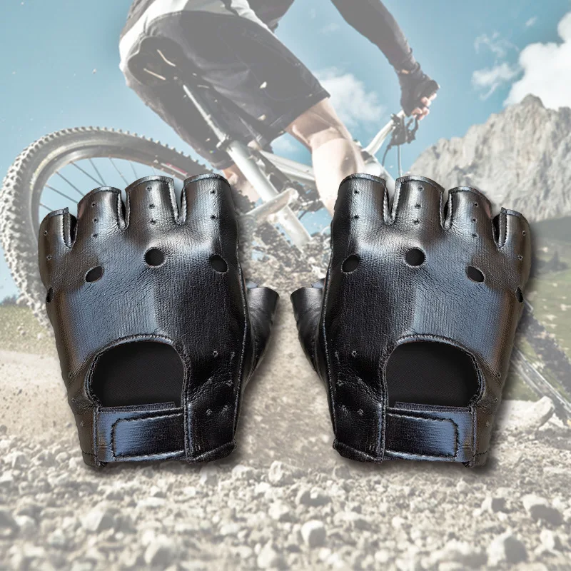 1 Pair Men's Leather Half Finger Gloves - Breathable Half-Finger Gloves for Motorcycle, Driving, Gym & Outdoor Sports
1 Pair Men's Leather Half Finger Gloves - Breathable Half-Finger Gloves for Motorcycle, Driving, Gym & Outdoor Sports