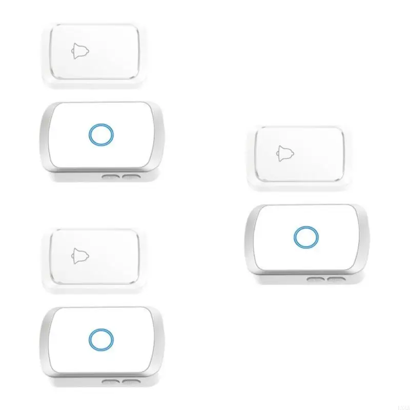 LXAA Беспроводной дверной звонок с 60 перебрасываемыми водонепроницаемыми 5 уровнями регулируемых дверных колокольчи 
LXAA Беспроводной дверной звонок с 60 перебрасываемыми водонепроницаемыми 5 уровнями регулируемых дверных колокольчи