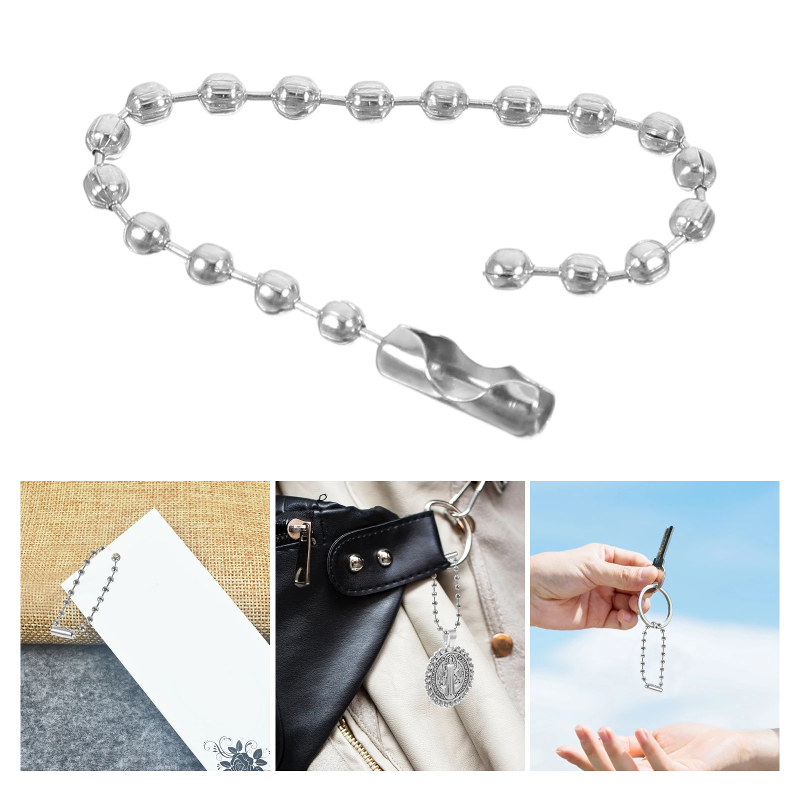 100pcs Ball Keychain Diy Beaded Metal Craft Supplies Durable Pet Tag Decorative Bead Chains Dog Tag Accessories Roller Chains
100pcs Ball Keychain Diy Beaded Metal Craft Supplies Durable Pet Tag Decorative Bead Chains Dog Tag Accessories Roller Chains