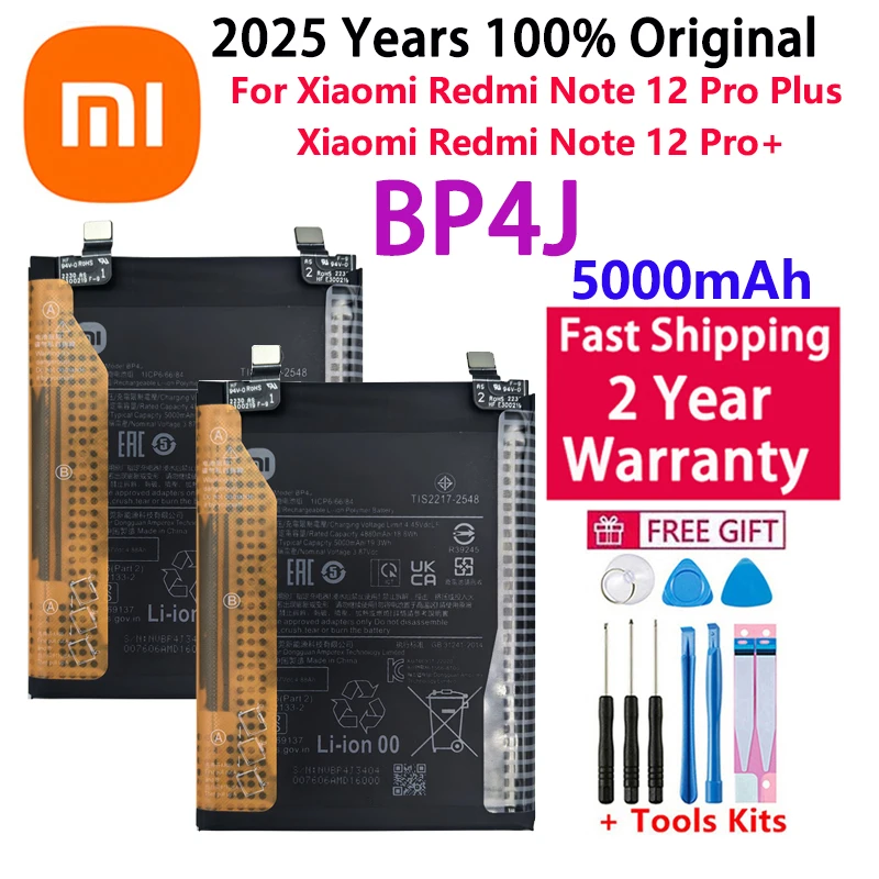 100% оригинальный аккумулятор высокого качества BP4J 5000 мАч для Xiaomi Redmi Note 12 Pro Plus/Note 12 Pro+ 5G, аккумуляторы для телефонов
100% оригинальный аккумулятор высокого качества BP4J 5000 мАч для Xiaomi Redmi Note 12 Pro Plus/Note 12 Pro+ 5G, аккумуляторы для телефонов