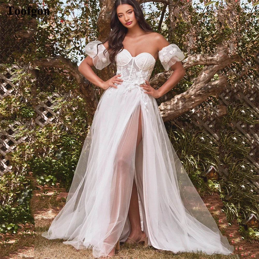 Toofgon Princess Lace Wedding Dresses Soft Tulle Customized Sweetheart Bride Dress Corset Back Beach Formal Party Bridal Gowns
Toofgon Princess Lace Wedding Dresses Soft Tulle Customized Sweetheart Bride Dress Corset Back Beach Formal Party Bridal Gowns