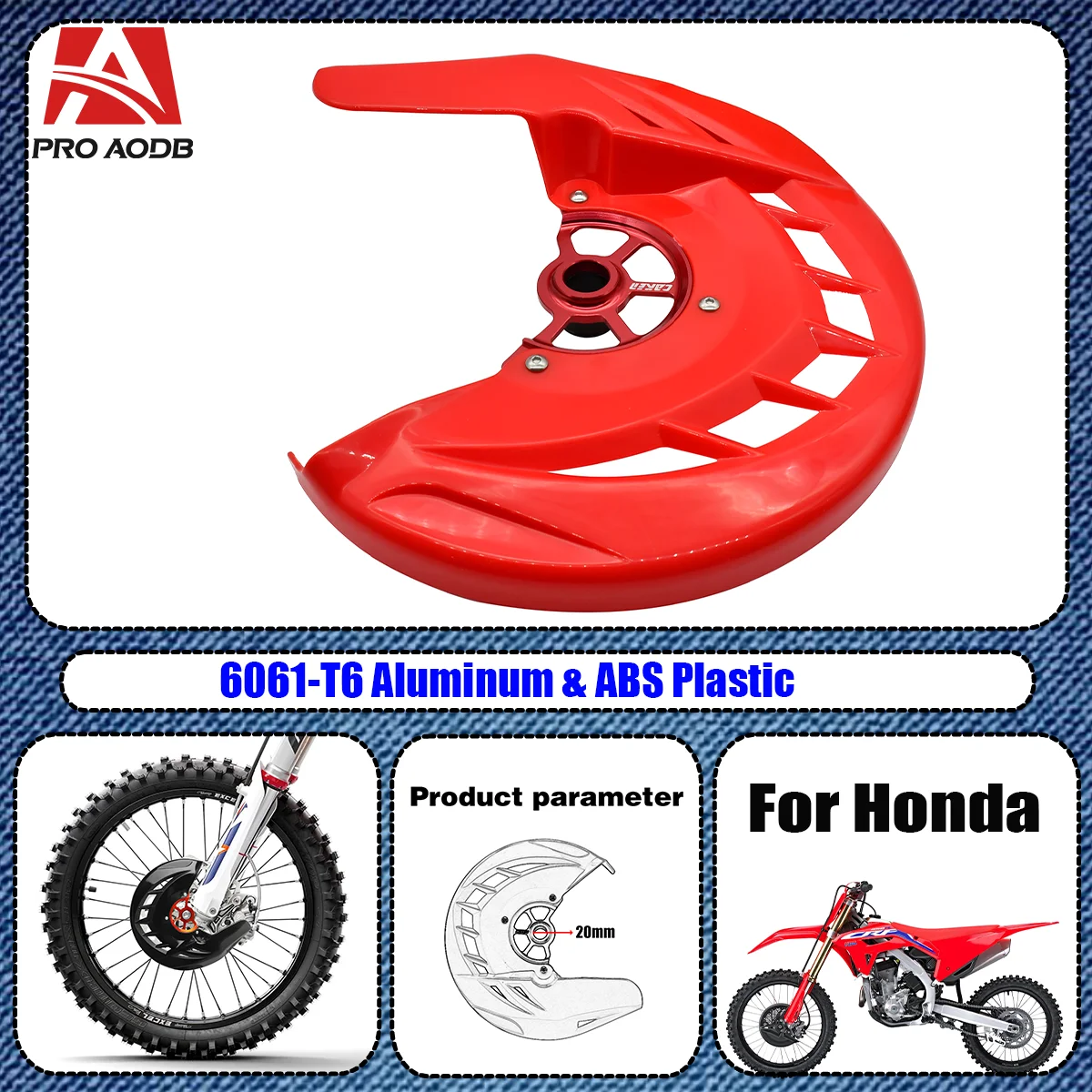 Motorcycle Aluminum & ABS Plastic Front Brake Disc Rotor Protector Cover Guard For Honda CR CRF 125R 250R 450R 250X 450X 450RX
Motorcycle Aluminum & ABS Plastic Front Brake Disc Rotor Protector Cover Guard For Honda CR CRF 125R 250R 450R 250X 450X 450RX