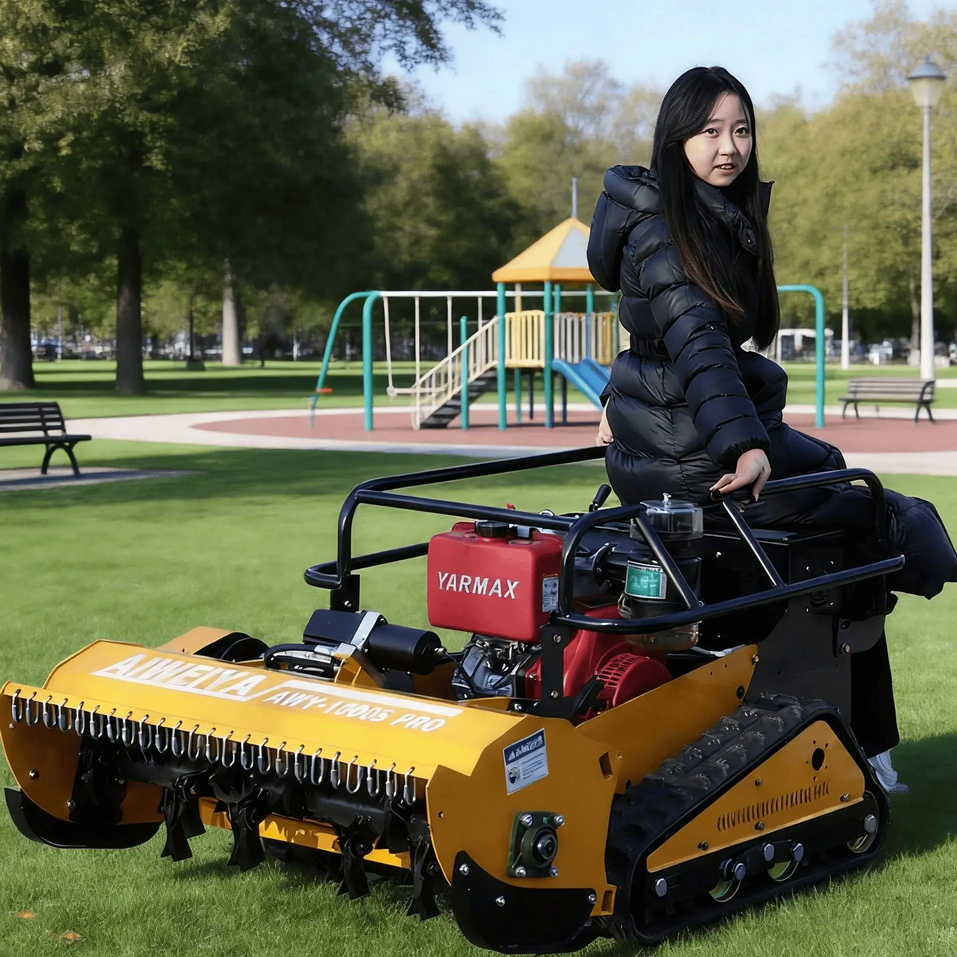 Customized Durable rubber track flail mower zero rotation hydraulic household lawn mower
Customized Durable rubber track flail mower zero rotation hydraulic household lawn mower