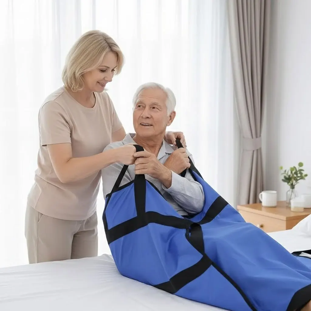 Elderly Transfer Aid - Paralyzed Bedridden Turning Device - Caregiver Assist Lateral Repositioning & Mobility Sling
Elderly Transfer Aid - Paralyzed Bedridden Turning Device - Caregiver Assist Lateral Repositioning & Mobility Sling