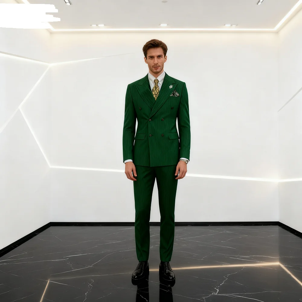 Мужской смокинг, двубортный элегантный деловой костюм для курения на свадьбу и социальные случаи, высококачественная одежда для жениха
Мужской смокинг, двубортный элегантный деловой костюм для курения на свадьбу и социальные случаи, высококачественная одежда для жениха