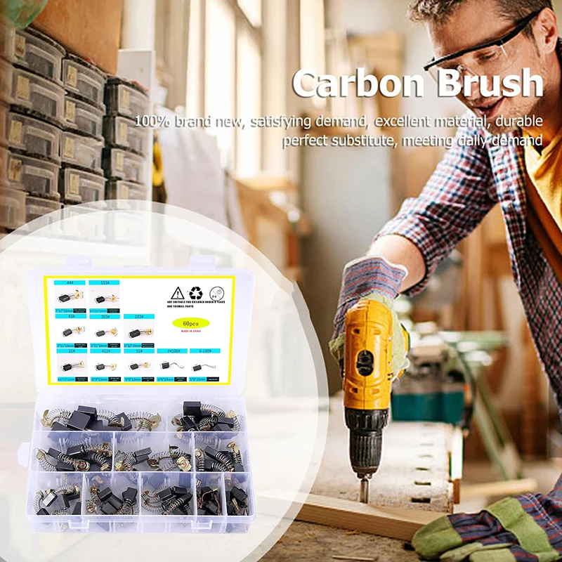 Набор угольных щеток из 60/69 предметов, 10/15/23, технические характеристики, металлическая медная проволока, окисление, противоскользящая канавка, износостойкая, идеально подходит для Pow
Набор угольных щеток из 60/69 предметов, 10/15/23, технические характеристики, металлическая медная проволока, окисление, противоскользящая канавка, износостойкая, идеально подходит для Pow