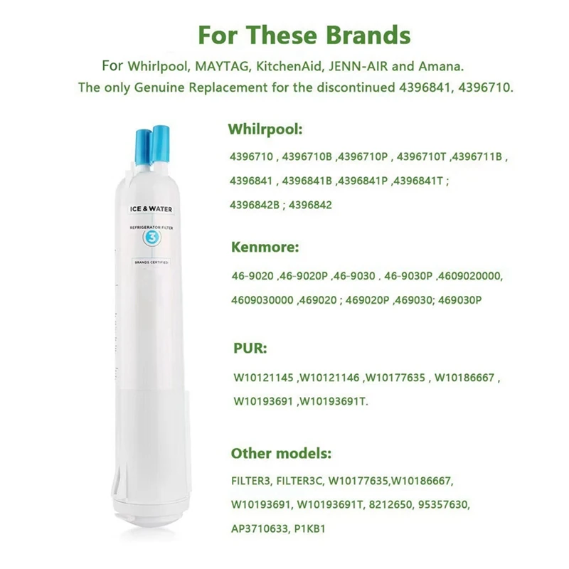 Для фильтрующих элементов холодильника EDR3RXD1, фильтр 3, фильтр для воды для холодильника 
Для фильтрующих элементов холодильника EDR3RXD1, фильтр 3, фильтр для воды для холодильника