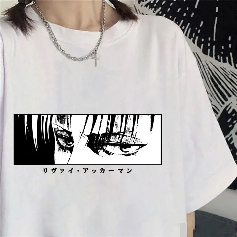 Hot Levi Ackerman T-shirts Unisex Streetwear Fashion Personality Loose T Shirt Casual Anime Tees Top
Hot Levi Ackerman T-shirts Unisex Streetwear Fashion Personality Loose T Shirt Casual Anime Tees Top