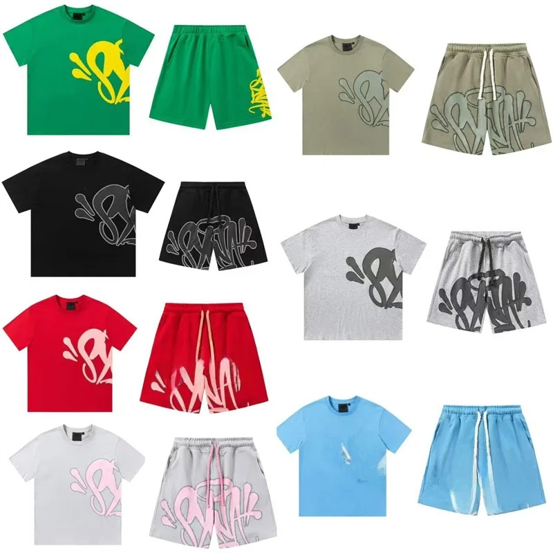 Complete Set Street Style Drill Syna World Short Sleeve T-Shirt Shorts Set Foil Printing Casual Sportswear Men's Cotton Blend
Complete Set Street Style Drill Syna World Short Sleeve T-Shirt Shorts Set Foil Printing Casual Sportswear Men's Cotton Blend
