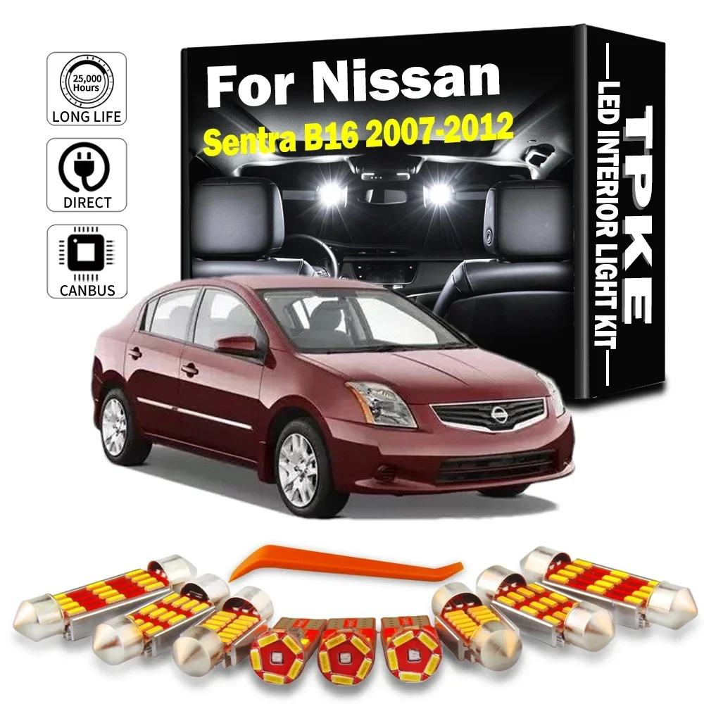 Автомобильные аксессуары TPKE, 13 шт., для Nissan Sentra B16, 2007, 2008, 2009, 2010, 2011, фото интерьера, купольная карта, солнцезащитный козырек, набор лампочек
Автомобильные аксессуары TPKE, 13 шт., для Nissan Sentra B16, 2007, 2008, 2009, 2010, 2011, фото интерьера, купольная карта, солнцезащитный козырек, набор лампочек