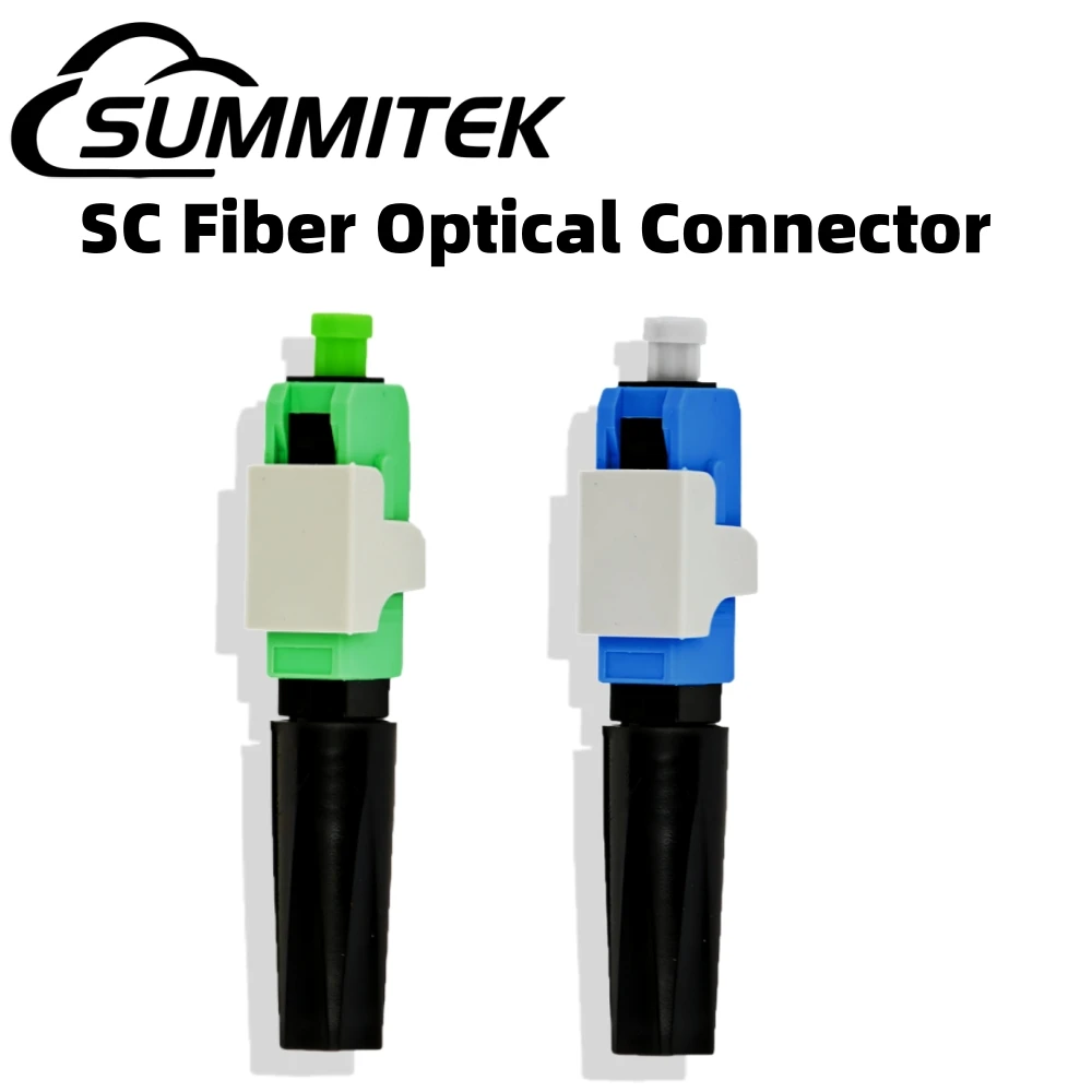 SUMMITEK Simplex Optical Fiber Quick Connector FTTH Pre-bur Fiber Optic Tool SC APC SC UPC Fast Connectors with Dust Cap
SUMMITEK Simplex Optical Fiber Quick Connector FTTH Pre-bur Fiber Optic Tool SC APC SC UPC Fast Connectors with Dust Cap