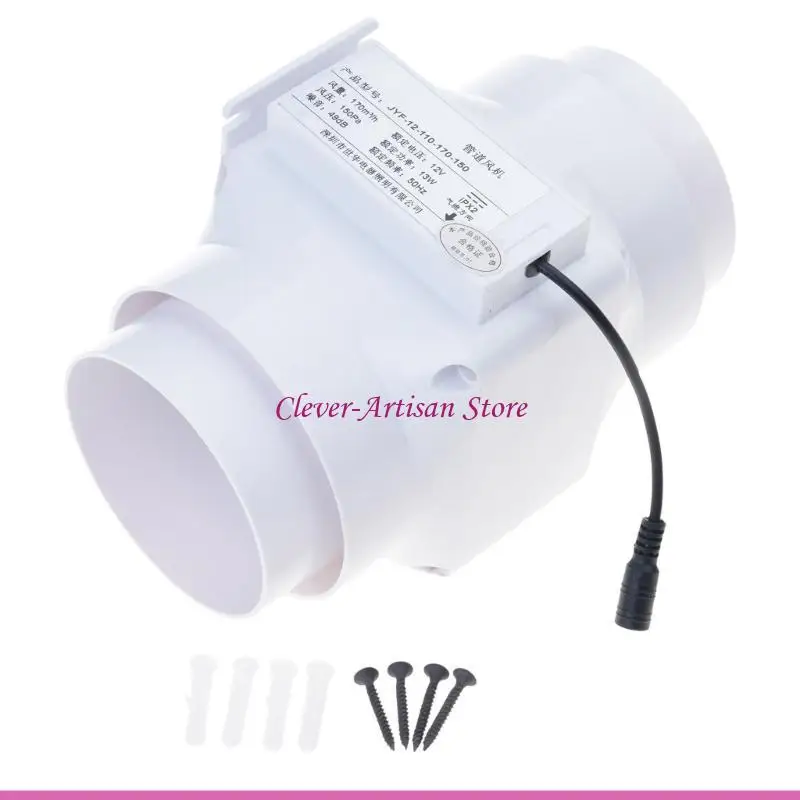 E06B 12 В, 5,5x2,1 мм, 4-дюймовый линейный канальный вентилятор для циркуляции воздуха в различных условиях
E06B 12 В, 5,5x2,1 мм, 4-дюймовый линейный канальный вентилятор для циркуляции воздуха в различных условиях