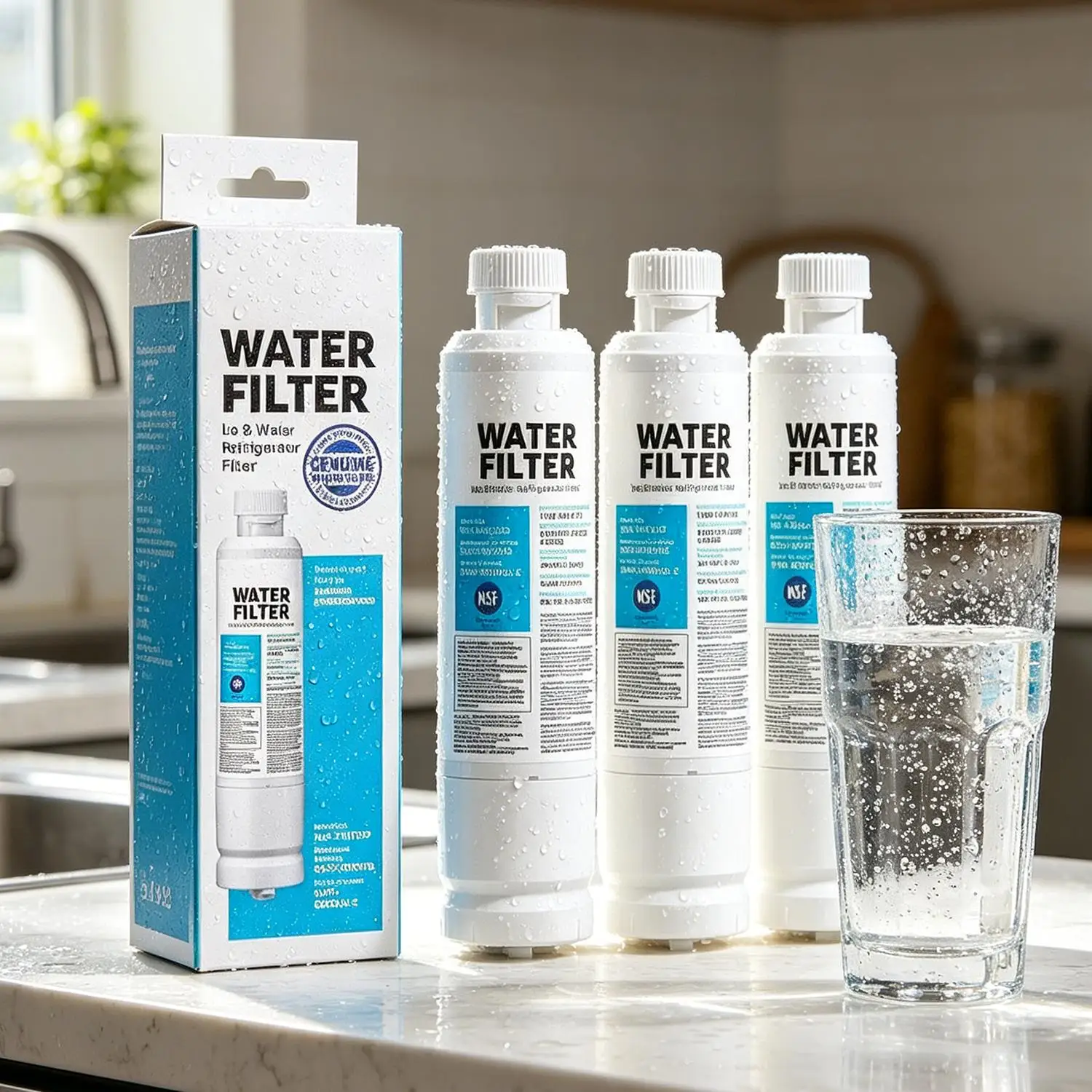 Replacement for Samsung DA29-00020B Water Filter, DA29-00020A, HAF-CIN, HAF-FIN - 300 Gal High Capacity Replacement Filter, BPA-Free, NSF/ANSI 42 & 53 Certified, Maintaining Water Quality, Removes 99% of Contaminants
Replacement for Samsung DA29-00020B Water Filter, DA29-00020A, HAF-CIN, HAF-FIN - 300 Gal High Capacity Replacement Filter, BPA-Free, NSF/ANSI 42 & 53 Certified, Maintaining Water Quality, Removes 99% of Contaminants