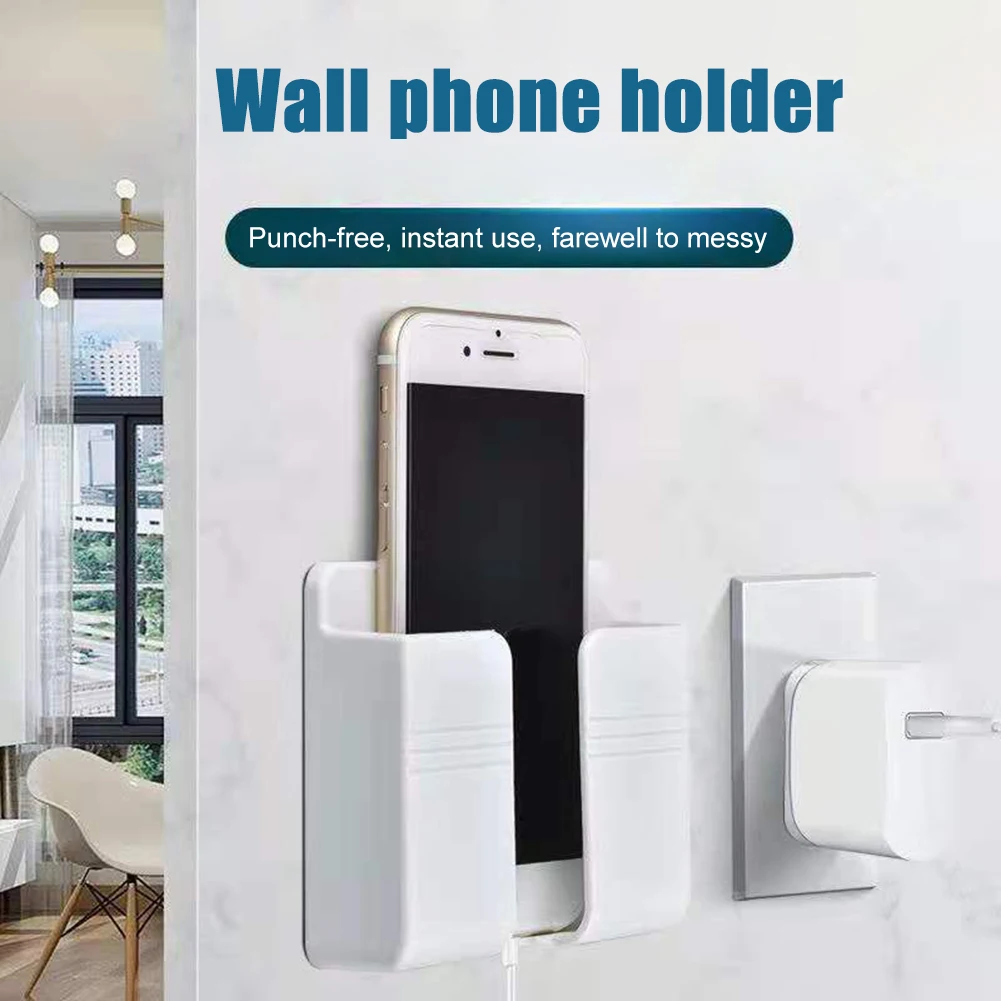 Socket Storage Shelf Wall Mounted Phone Charging Holder Sticky Adhesive Charge Up Universal Stand Display Support
Socket Storage Shelf Wall Mounted Phone Charging Holder Sticky Adhesive Charge Up Universal Stand Display Support