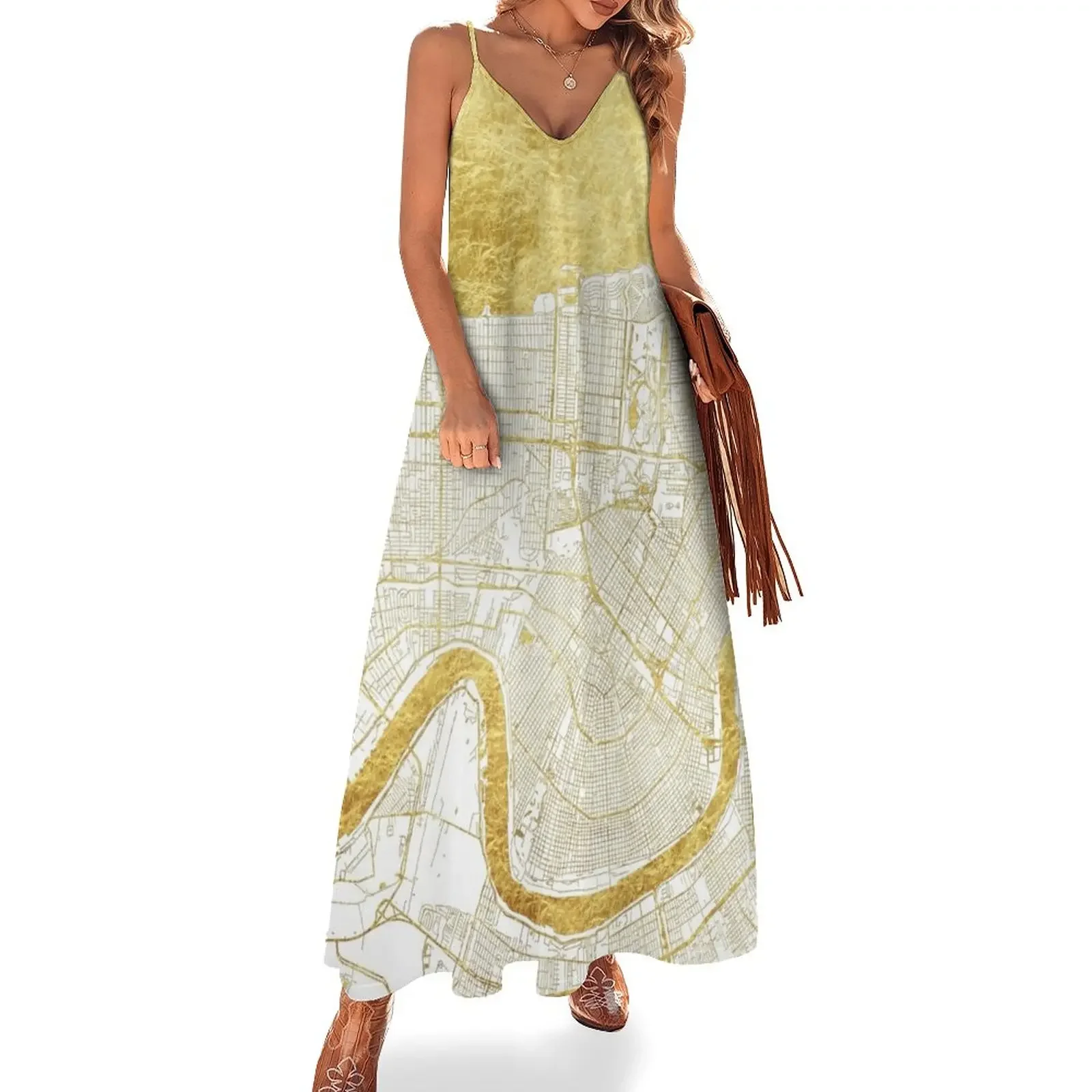Orleans Map Gold Sleeveless Dress women formal occasion dresses summer dresses ladies 2025 women's luxury party dress Dress
Orleans Map Gold Sleeveless Dress women formal occasion dresses summer dresses ladies 2025 women's luxury party dress Dress