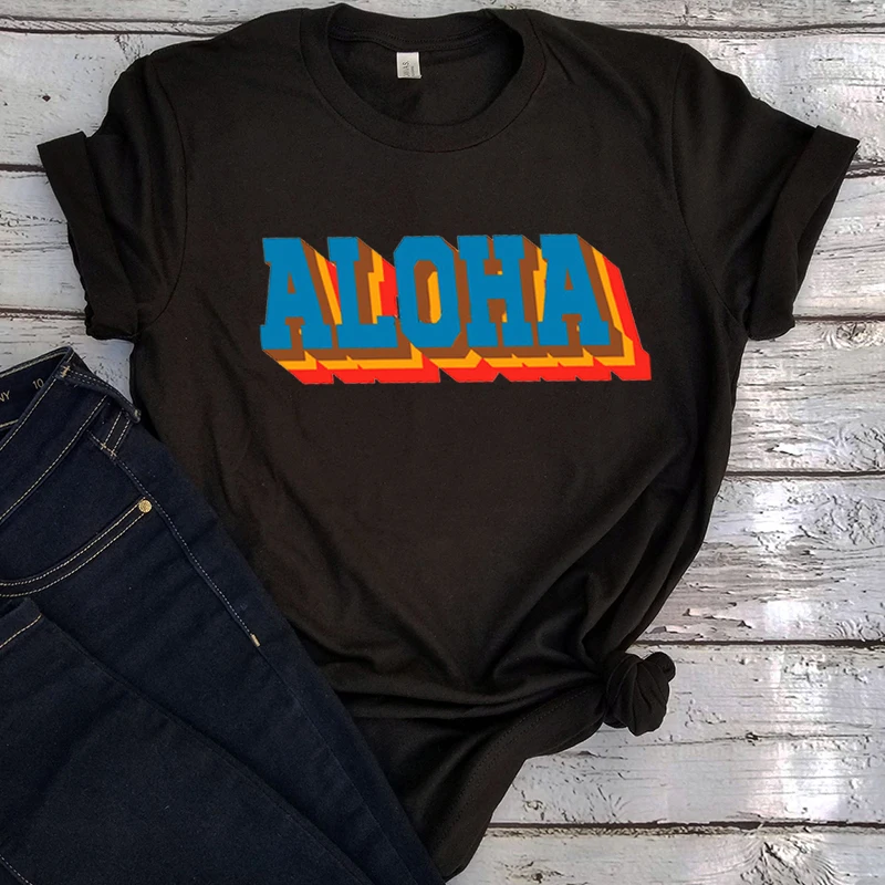 Aloha Graphic T Shirts Vintage Tops Harajuku Shirt Beach Vacation Style Tops for Women Kawaii Women Sexy Tops Aesthetic L
Aloha Graphic T Shirts Vintage Tops Harajuku Shirt Beach Vacation Style Tops for Women Kawaii Women Sexy Tops Aesthetic L