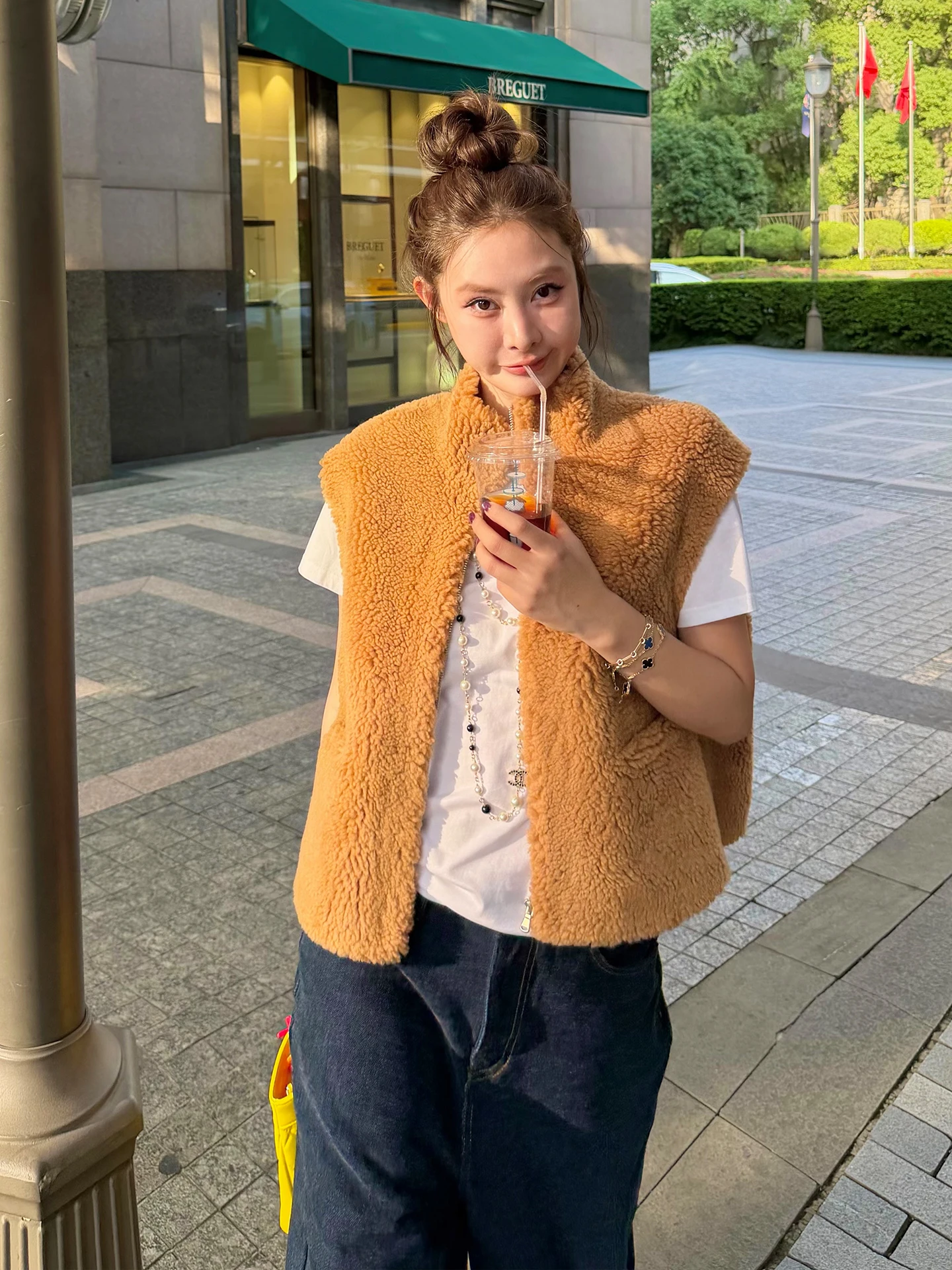 Tingtings Woolen Leather Vest Women's ort Sve Fur Jaet Winter Outerwear Commute Sle Stand Collar Thiened Warmth
Tingtings Woolen Leather Vest Women's ort Sve Fur Jaet Winter Outerwear Commute Sle Stand Collar Thiened Warmth