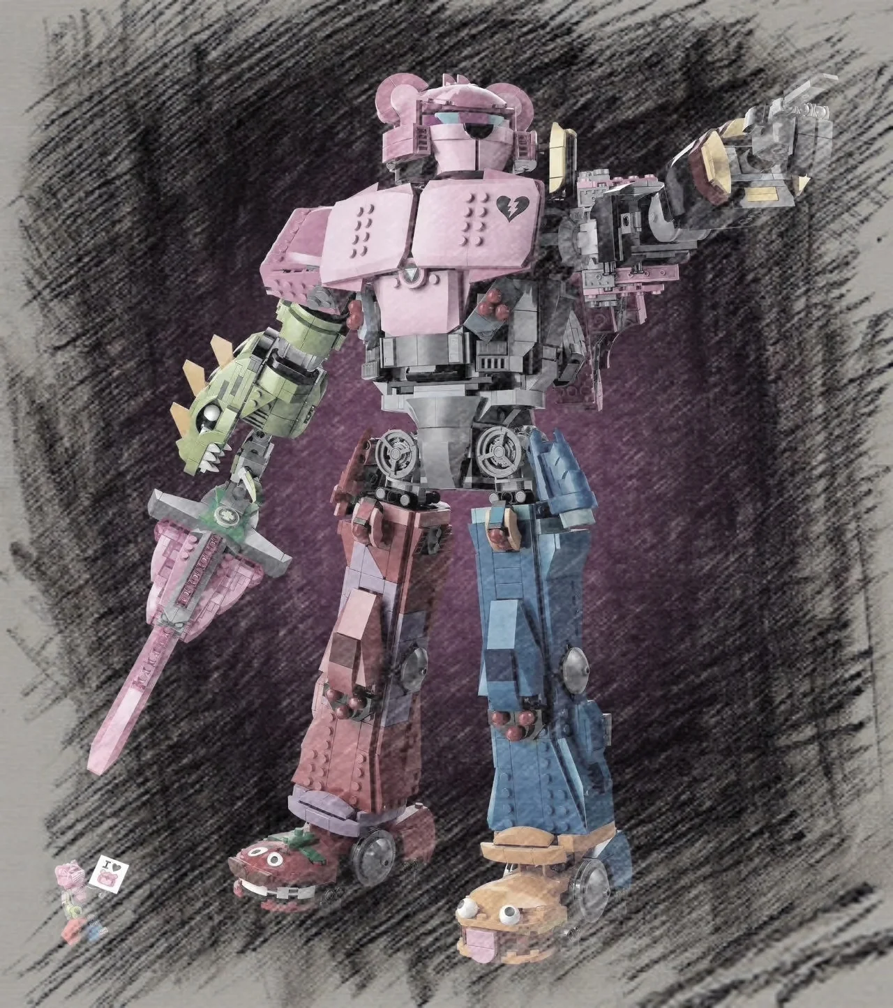 Новый творческий медведь Battle Armor Brick Fan DIY комплект включает минифигурку Mecha Team Leader ~ подарок на Рождество для детей и взрослых
Новый творческий медведь Battle Armor Brick Fan DIY комплект включает минифигурку Mecha Team Leader ~ подарок на Рождество для детей и взрослых