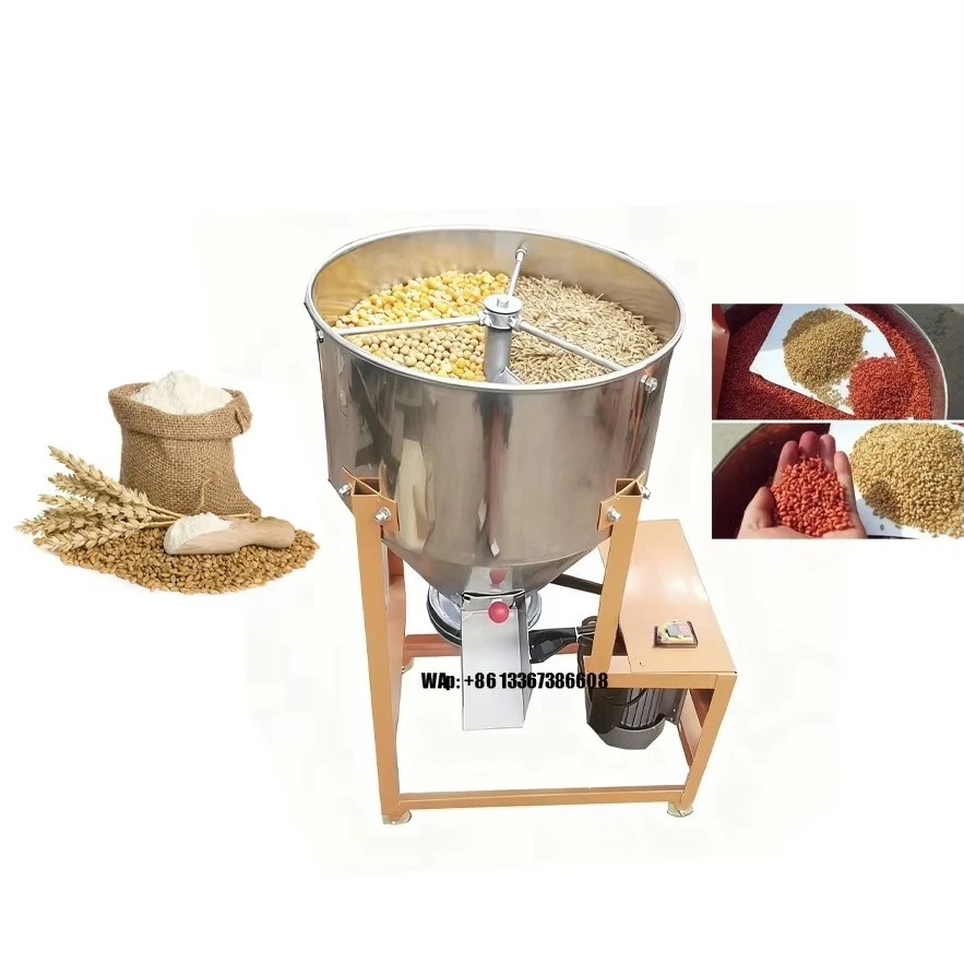 New 50-liter/batch 304 stainless steel grain seed mixer Animal and poultry feed mixer for blending corn, soybeans and wheat
New 50-liter/batch 304 stainless steel grain seed mixer Animal and poultry feed mixer for blending corn, soybeans and wheat