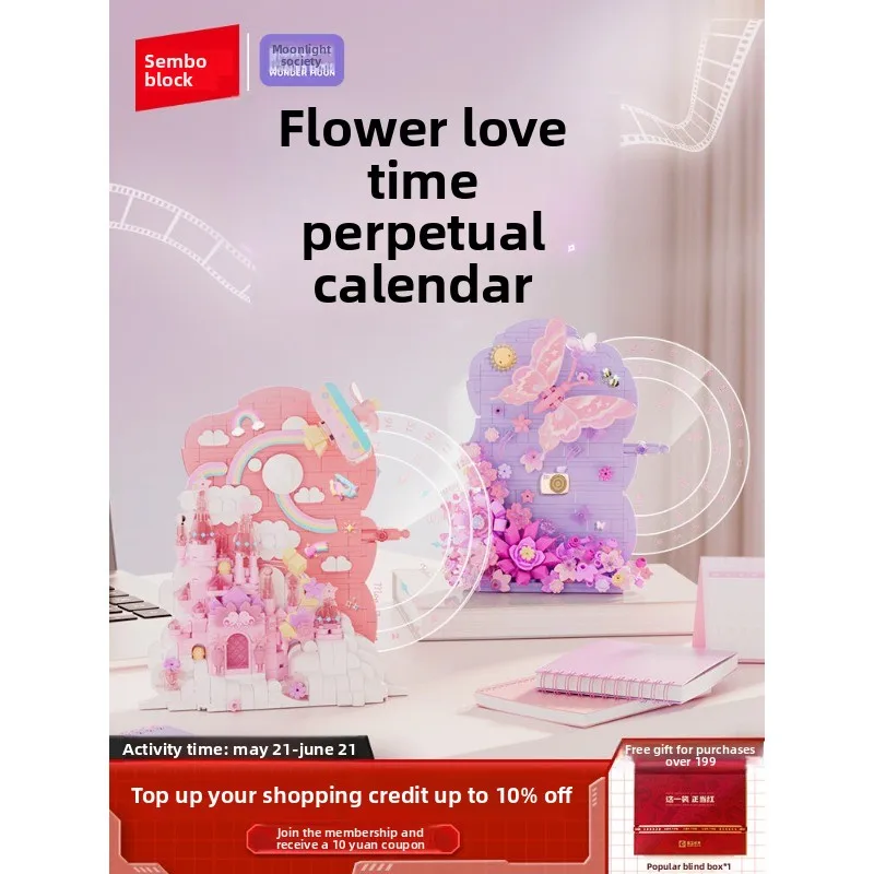 Sembo Block Flower Love Time Perpetual Calendar, Romantic Building Blocks Puzzle, Home Desk Perfect y Gift for Girlfriend
Sembo Block Flower Love Time Perpetual Calendar, Romantic Building Blocks Puzzle, Home Desk Perfect y Gift for Girlfriend