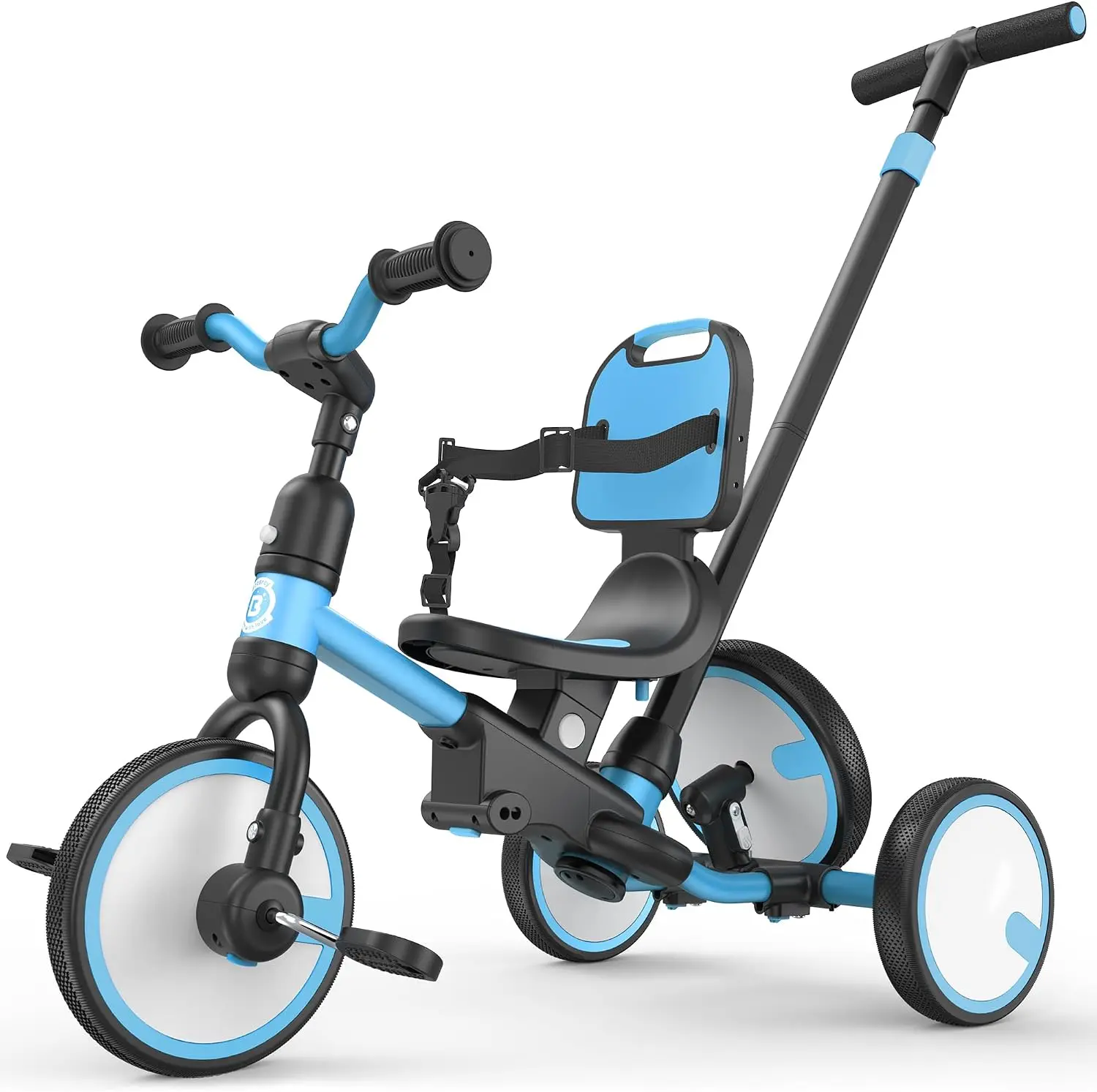 5-in-1 Toddler Tricycle with Push Handle, Grow with Me Kids Trike for 1-3 Years, Balance Bike & Tricycle, Adjustable Parent Steering, Safety Seat with Backrest
5-in-1 Toddler Tricycle with Push Handle, Grow with Me Kids Trike for 1-3 Years, Balance Bike & Tricycle, Adjustable Parent Steering, Safety Seat with Backrest