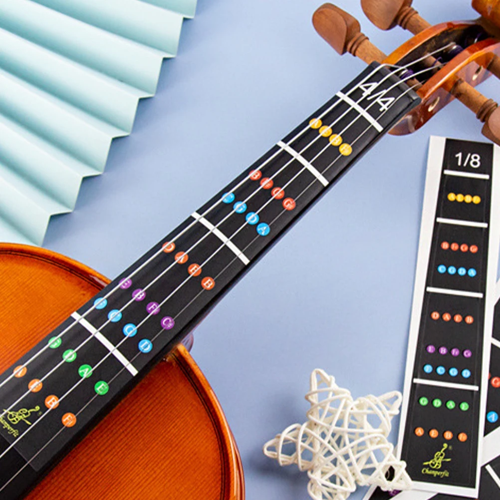Violin Sticker Guide Finger Board Decal Intonation Fingering Violins Fretboard Marker Adjustable Beginner Easy Use Durable Clear 
Violin Sticker Guide Finger Board Decal Intonation Fingering Violins Fretboard Marker Adjustable Beginner Easy Use Durable Clear