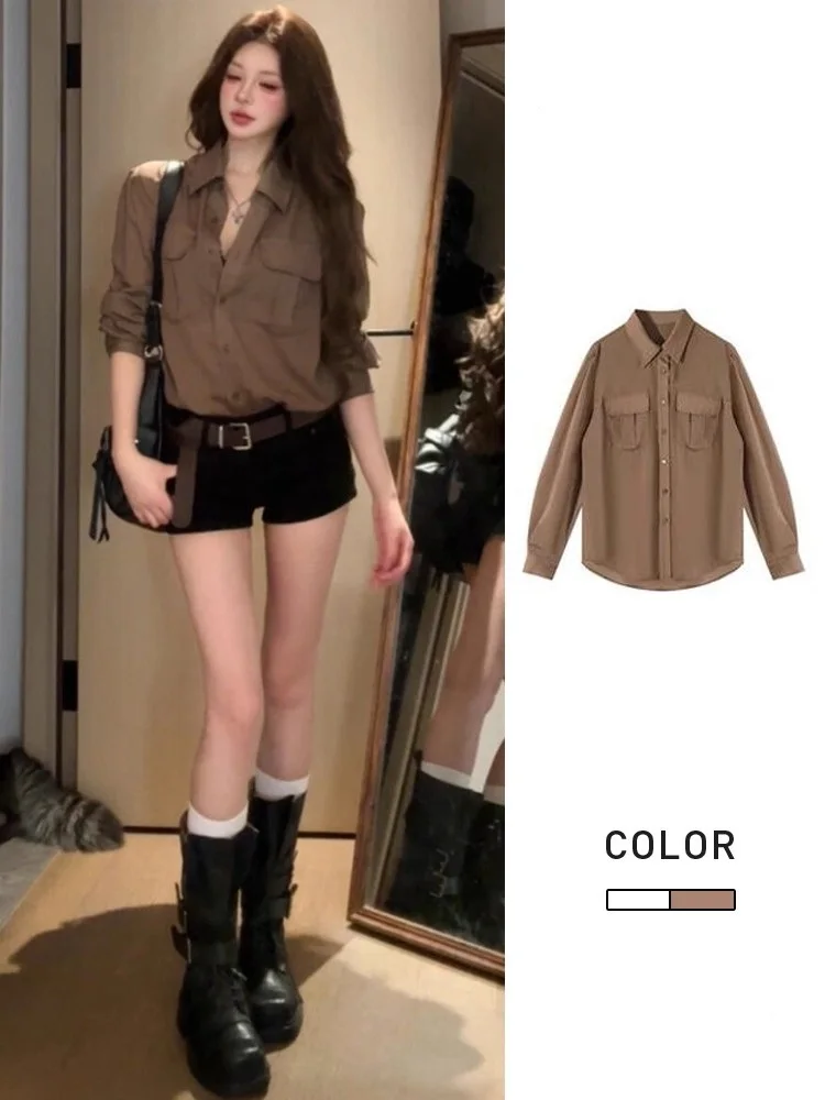 Шикарная женская модная блузка с длинным рукавом, солнцезащитная верхняя одежда в корейском стиле, элегантная повседневная блузка для работы и отдыха
Шикарная женская модная блузка с длинным рукавом, солнцезащитная верхняя одежда в корейском стиле, элегантная повседневная блузка для работы и отдыха