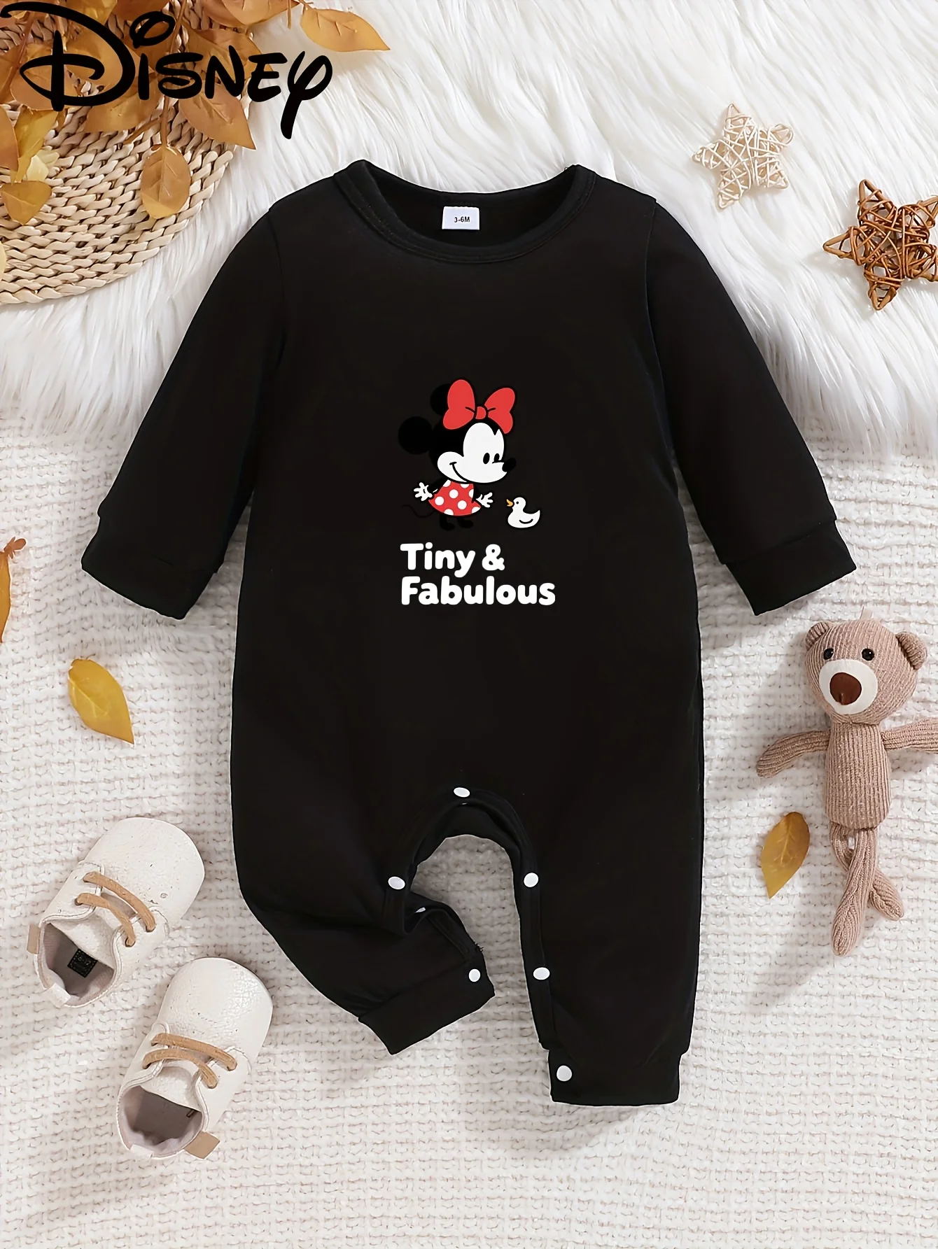 【Осанторизованный】Детский комбинезон с длинными рукавами Disney Minnie, милый узор с принтом, круглый вырез, мягкий и удобный, можно стирать в машине, подходит для всех сезонов, подходит для уличного ношения
【Осанторизованный】Детский комбинезон с длинными рукавами Disney Minnie, милый узор с принтом, круглый вырез, мягкий и удобный, можно стирать в машине, подходит для всех сезонов, подходит для уличного ношения