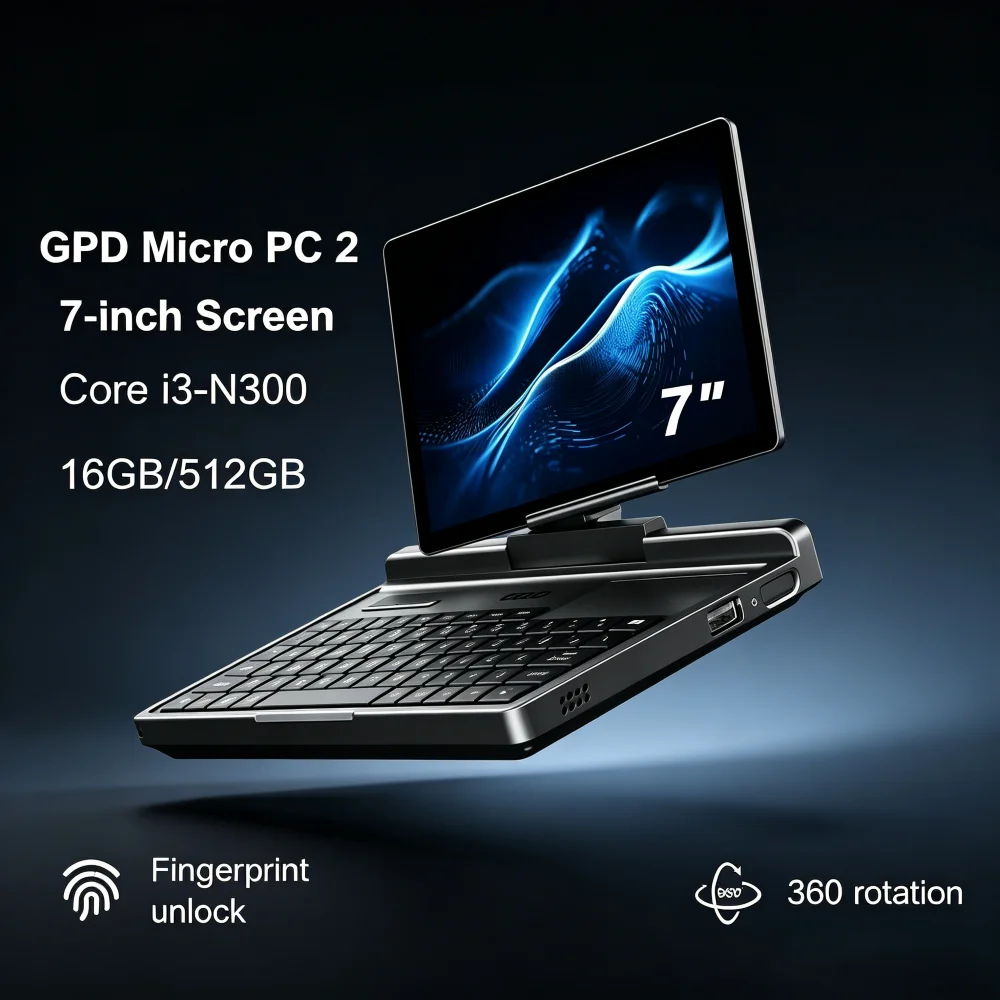 GPD Micro PC 2 2026 Ultra Compact Mini PC with 16GB RAM 512GB SSD N300 CPU Windows 11 for Business Office Small Computer Needs
GPD Micro PC 2 2026 Ultra Compact Mini PC with 16GB RAM 512GB SSD N300 CPU Windows 11 for Business Office Small Computer Needs