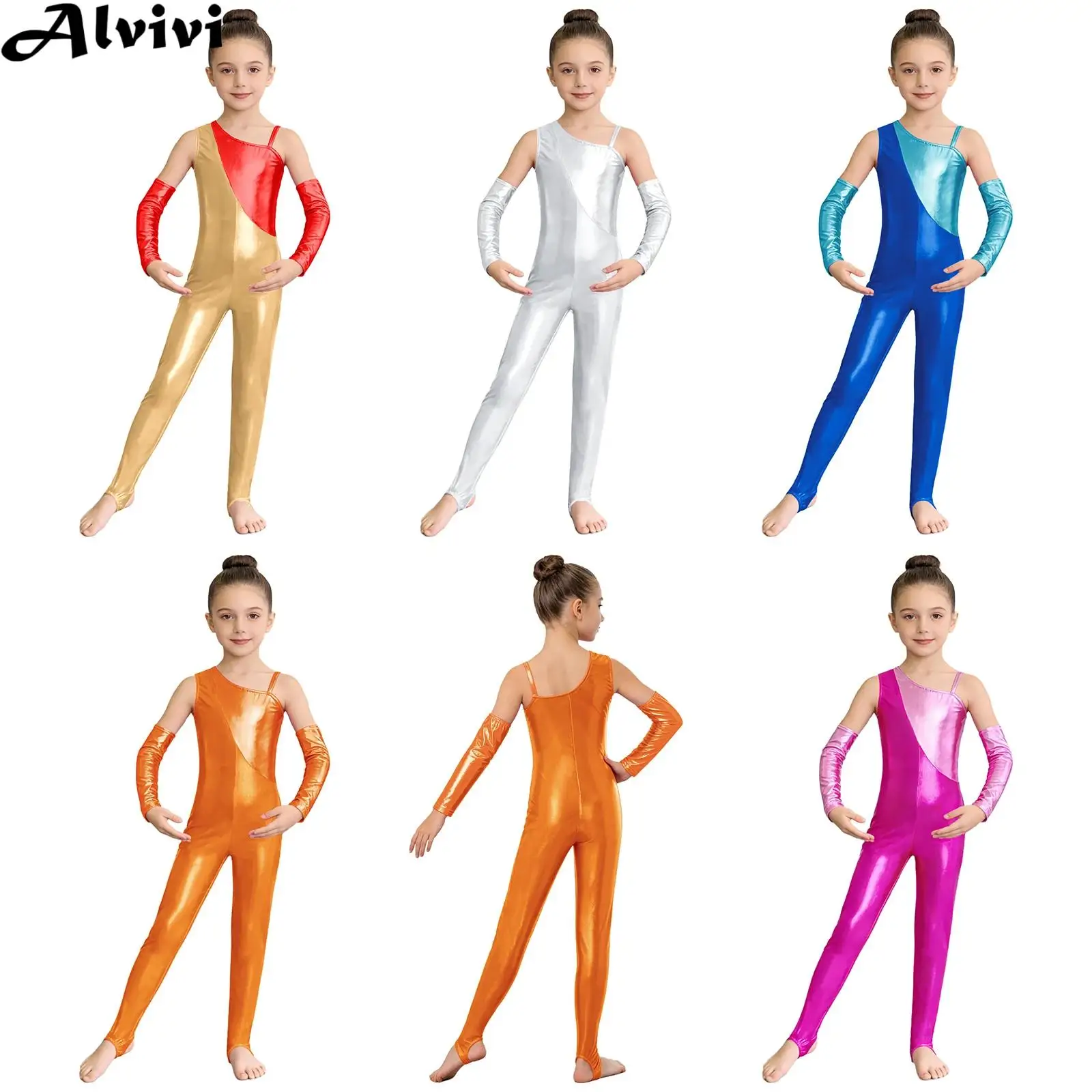 Детский гимнастический комбинезон для девочек, блестящий, металлический, для танцев, балета, фигурного катания, йоги, с одним рукавом, на молнии, с ушками для штанов, с рукавами
Детский гимнастический комбинезон для девочек, блестящий, металлический, для танцев, балета, фигурного катания, йоги, с одним рукавом, на молнии, с ушками для штанов, с рукавами