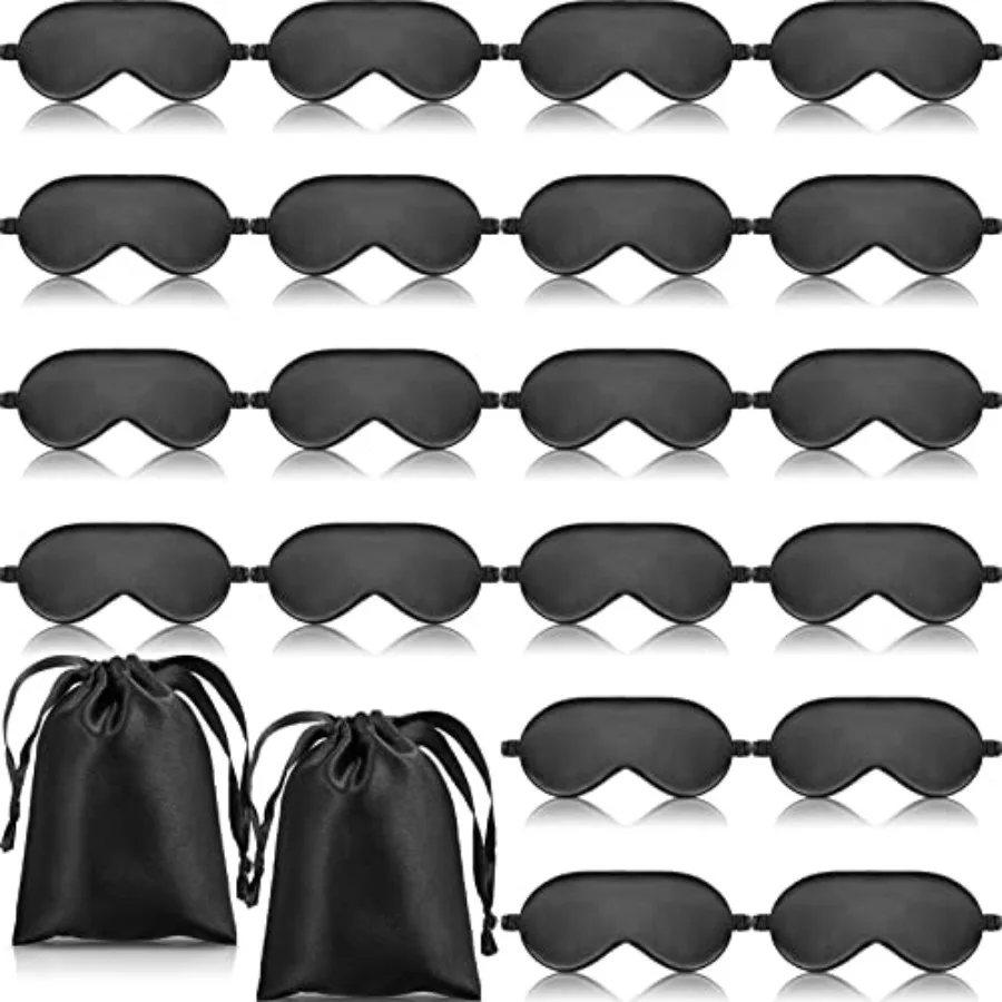 20 Pieces Silk Sleep Eye Mask with Elastic Strap Soft Sleeping Mask Eye Cover Satin Blindfold for Women Men Sleeping Travel Eye
20 Pieces Silk Sleep Eye Mask with Elastic Strap Soft Sleeping Mask Eye Cover Satin Blindfold for Women Men Sleeping Travel Eye