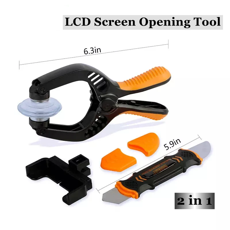 Jakemy 2 in 1 LCD Screen Opening Tool Kit with Strong Suction Cup for Cell Phone LCD Screen Open
Jakemy 2 in 1 LCD Screen Opening Tool Kit with Strong Suction Cup for Cell Phone LCD Screen Open