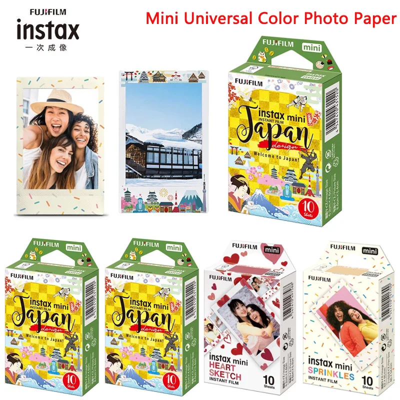 Оригинальная мини-пленка Fujifilm-Instax, 10 листов, бумага для дисплея, цветной дизайн для Fuji Mini 12, 11, 40, 9, 8, 7, 70 90 EVO Mini 99
Оригинальная мини-пленка Fujifilm-Instax, 10 листов, бумага для дисплея, цветной дизайн для Fuji Mini 12, 11, 40, 9, 8, 7, 70 90 EVO Mini 99