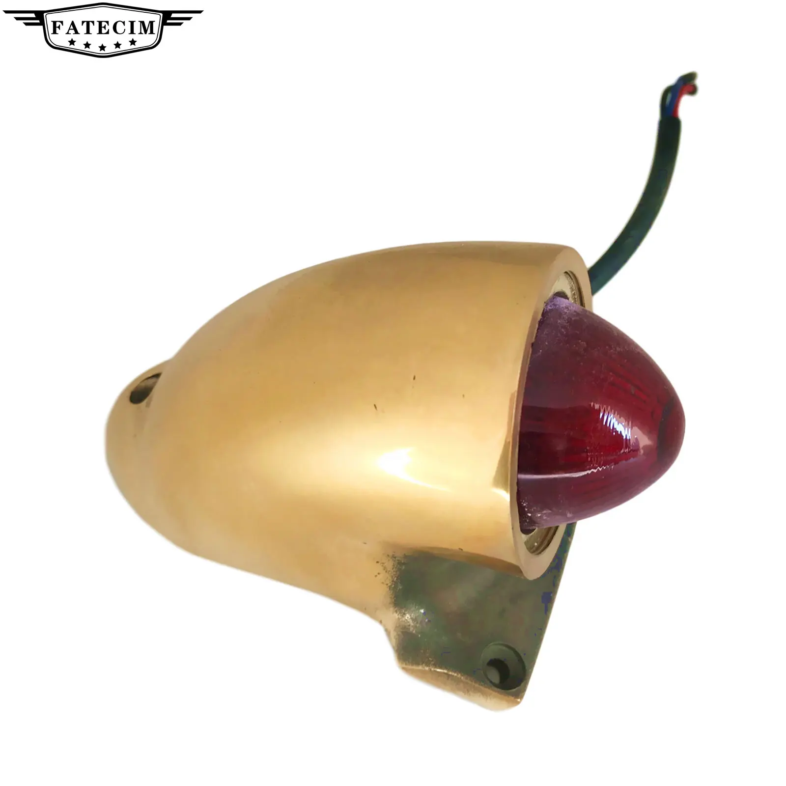 Brass Vintage Sparto Motorcycle Tail Light Brake Lamp For Harley Chopper, Bobber
Brass Vintage Sparto Motorcycle Tail Light Brake Lamp For Harley Chopper, Bobber