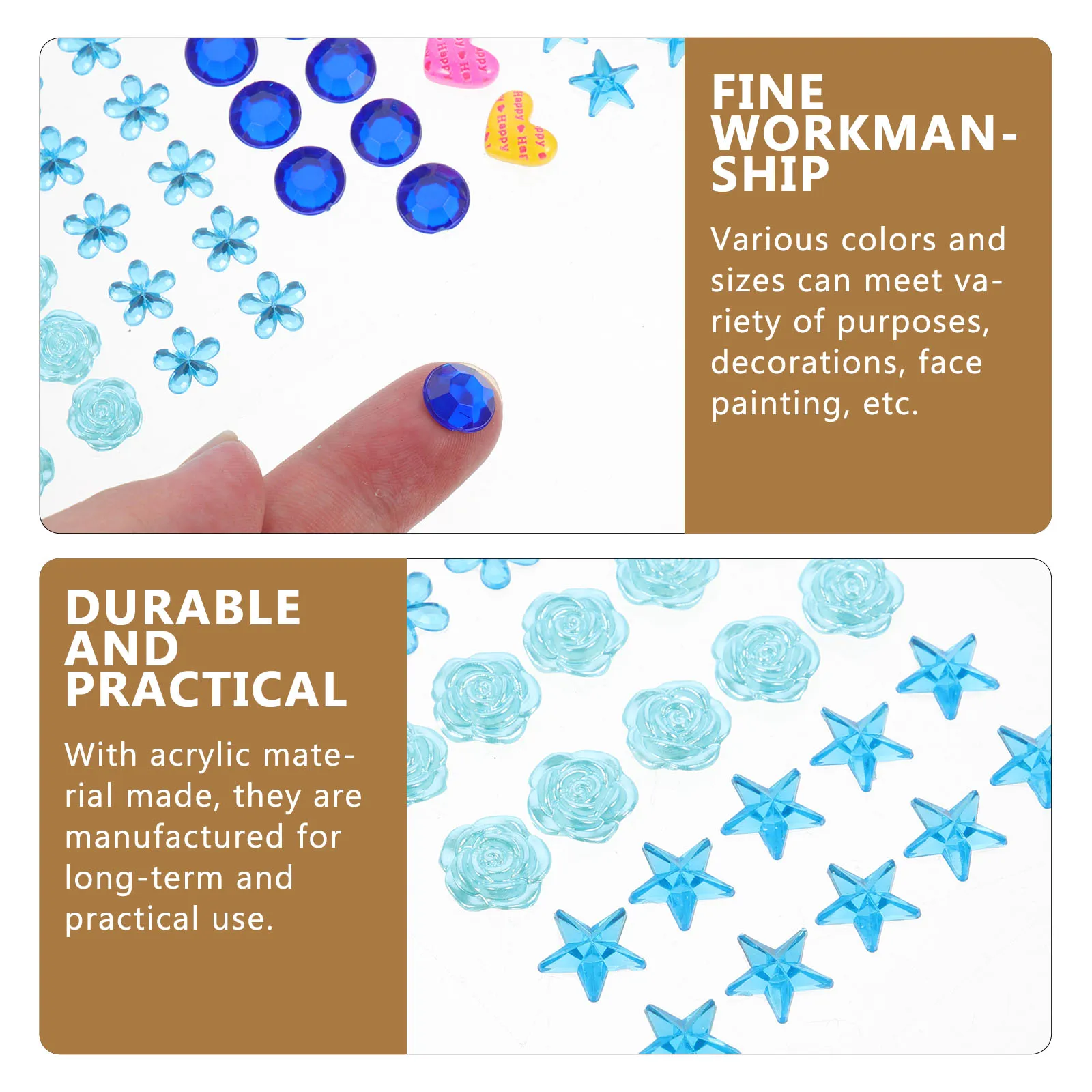 5pcs 5 Sheets Colorful Diamond Stickers Rhinestone Gems for Crafts Self Adhesive Acrylic Decorations Crystal Jewel Storage
5pcs 5 Sheets Colorful Diamond Stickers Rhinestone Gems for Crafts Self Adhesive Acrylic Decorations Crystal Jewel Storage