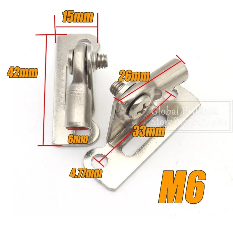 2Pcs M6 M8 Car Gas Strut Rod End Fitting Ball Pin Connector Joint Valve Spring Holder Universal For Boot Front Bonnet Trunk
2Pcs M6 M8 Car Gas Strut Rod End Fitting Ball Pin Connector Joint Valve Spring Holder Universal For Boot Front Bonnet Trunk