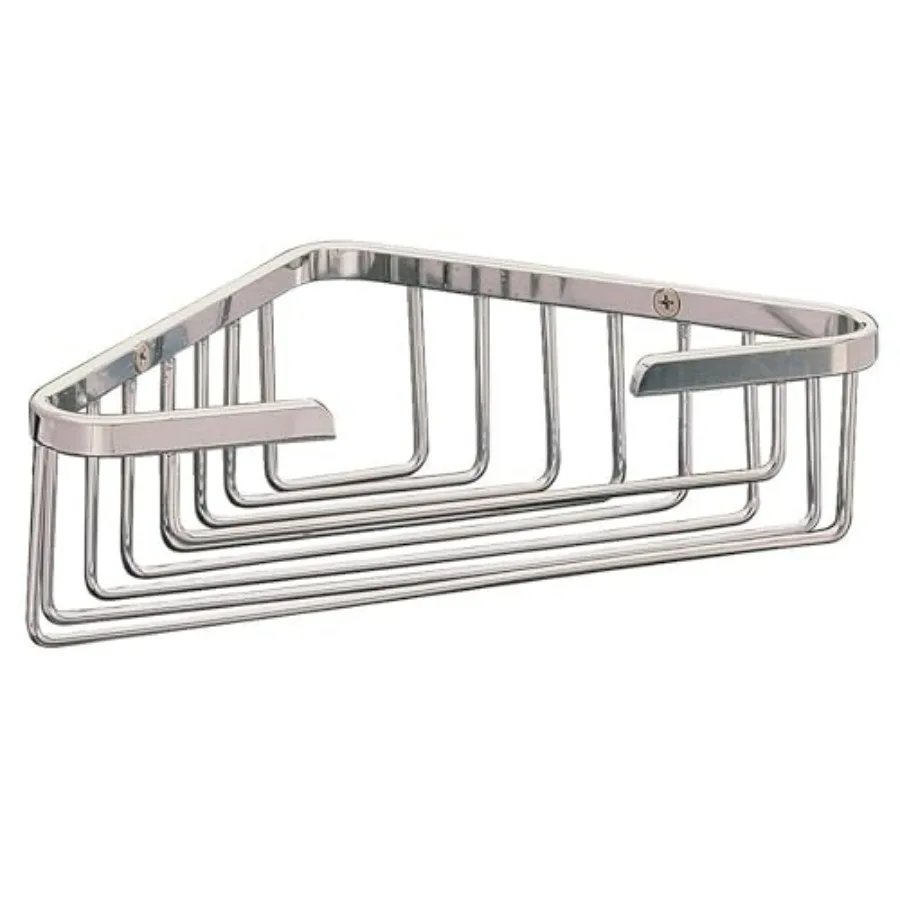 Hotel Small Chrome Corner Triangular Basket for Bathroom Storage Silver Finish Space-Saving Design
Hotel Small Chrome Corner Triangular Basket for Bathroom Storage Silver Finish Space-Saving Design