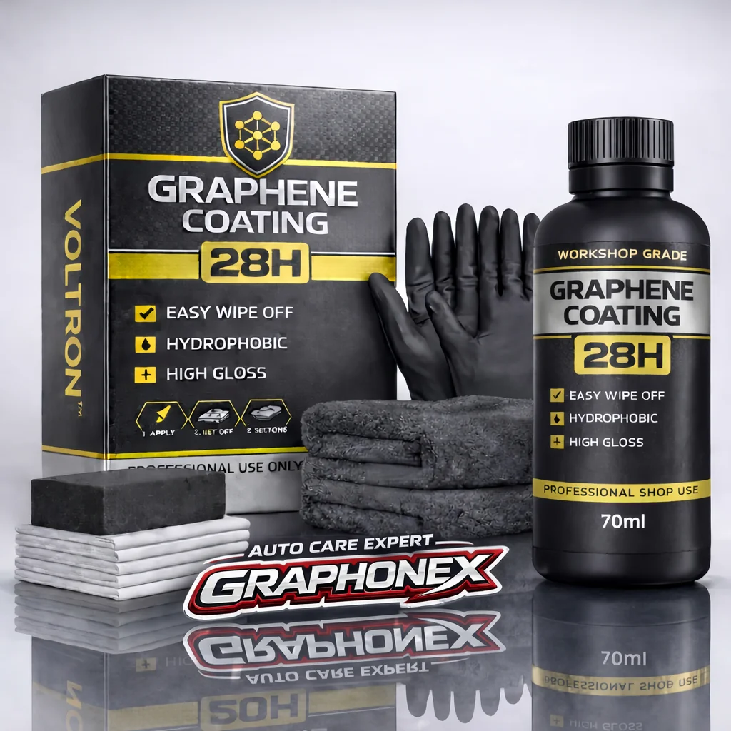 Graphene ceramic Coating with Self Healing and UV Track Technology Car Detailing Professionals 10+ Years of Protection
Graphene ceramic Coating with Self Healing and UV Track Technology Car Detailing Professionals 10+ Years of Protection