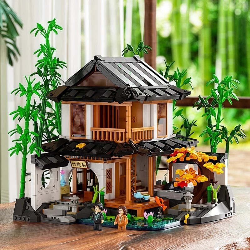Retro House Series Building Block Bamboo Lodge Assembled Wooden House Building Model Street View Decoration Gift
Retro House Series Building Block Bamboo Lodge Assembled Wooden House Building Model Street View Decoration Gift
