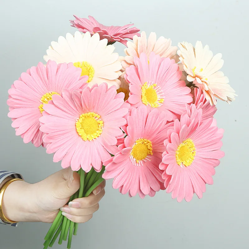6PC PU Artificial Gerbera Flowers Bouquet Daisy for Indoor Table Home Vase Decor for Fake Flowers Wedding Garden Decor Outdoor
6PC PU Artificial Gerbera Flowers Bouquet Daisy for Indoor Table Home Vase Decor for Fake Flowers Wedding Garden Decor Outdoor