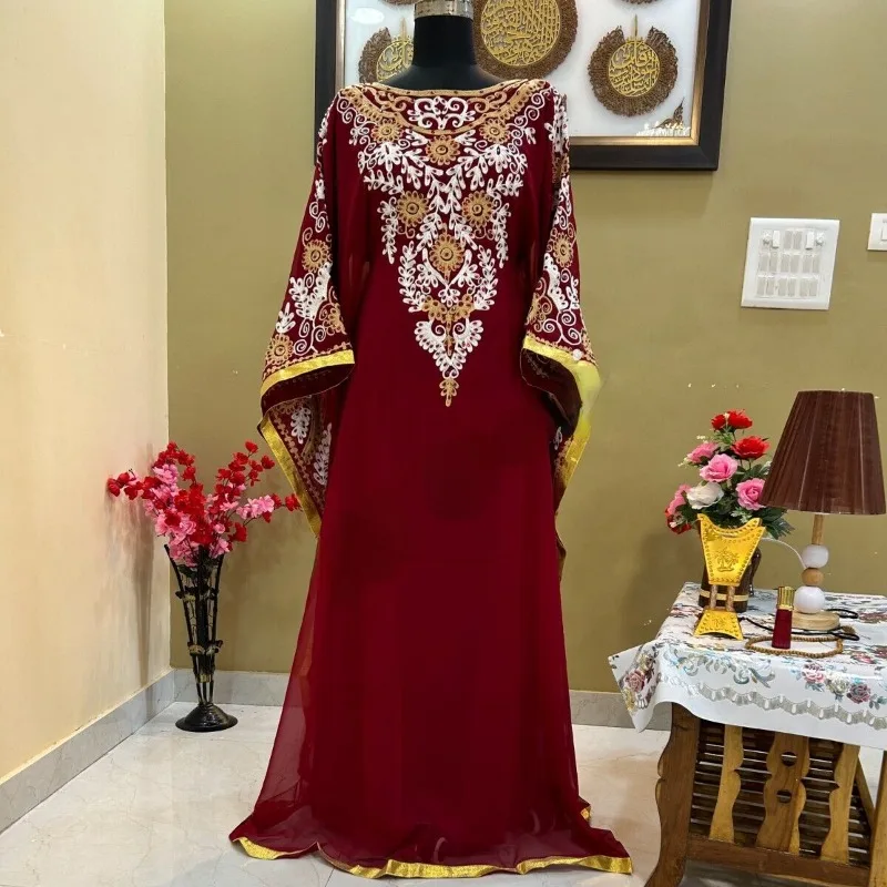 Moroccan Kaftan Embroidered Kaftan Royal Roube Morocco Caftan Dress
Moroccan Kaftan Embroidered Kaftan Royal Roube Morocco Caftan Dress