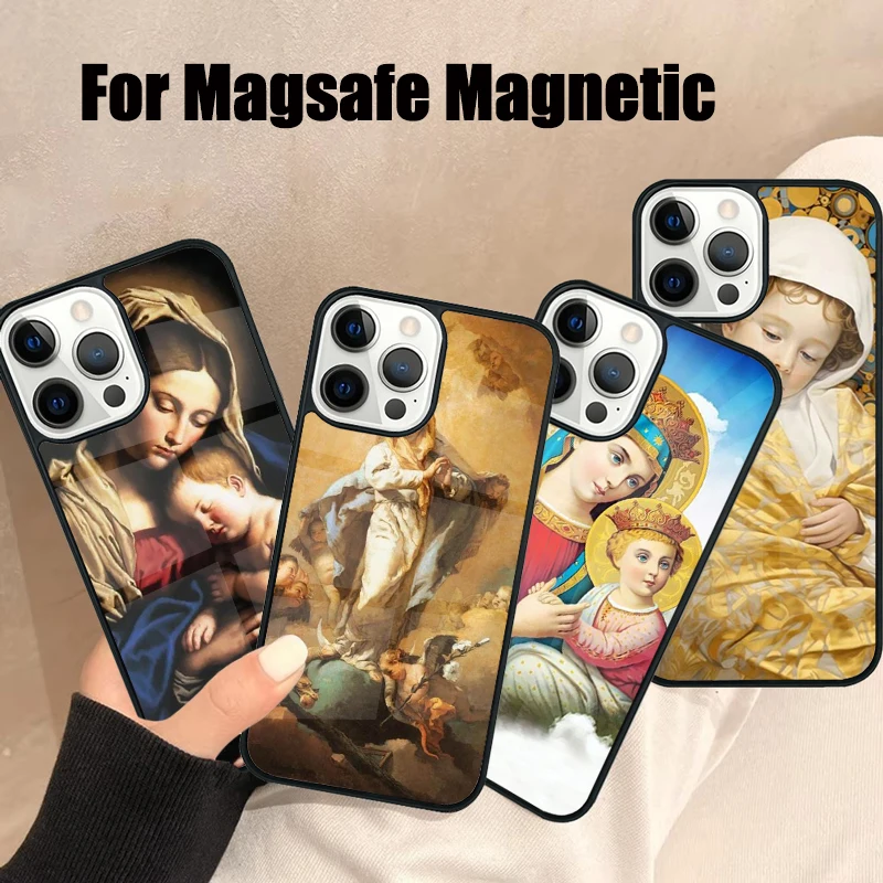 Чехол для телефона Мэри и Иисуса Magsafe для iPhone 16, 15, 14, 13, 12, 11 Pro Max Plus, зеркальный беспроводной магнитный чехол
Чехол для телефона Мэри и Иисуса Magsafe для iPhone 16, 15, 14, 13, 12, 11 Pro Max Plus, зеркальный беспроводной магнитный чехол