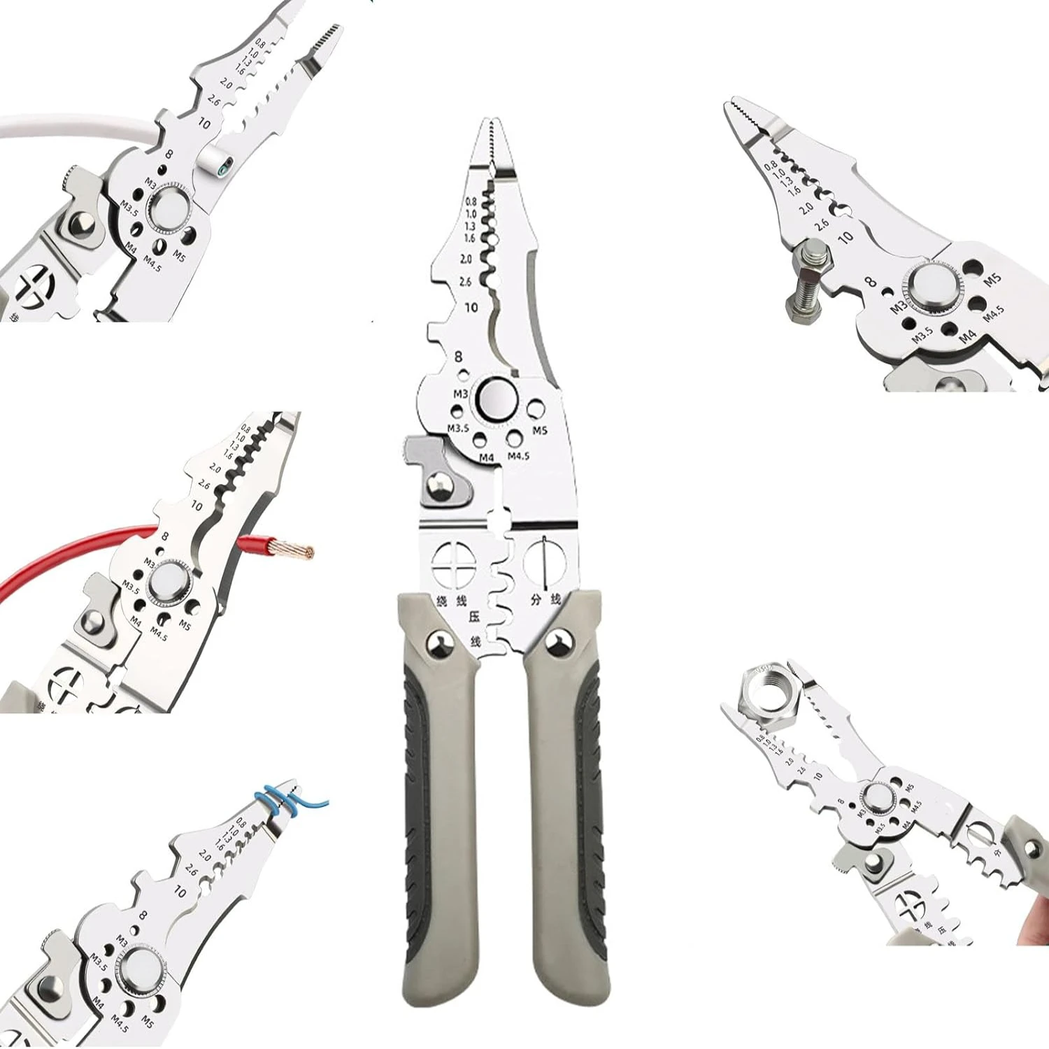 Efficient, professional, and high-quality electric cable stripping tool for easy wire stripping, crimping, cutting, and pliering
Efficient, professional, and high-quality electric cable stripping tool for easy wire stripping, crimping, cutting, and pliering